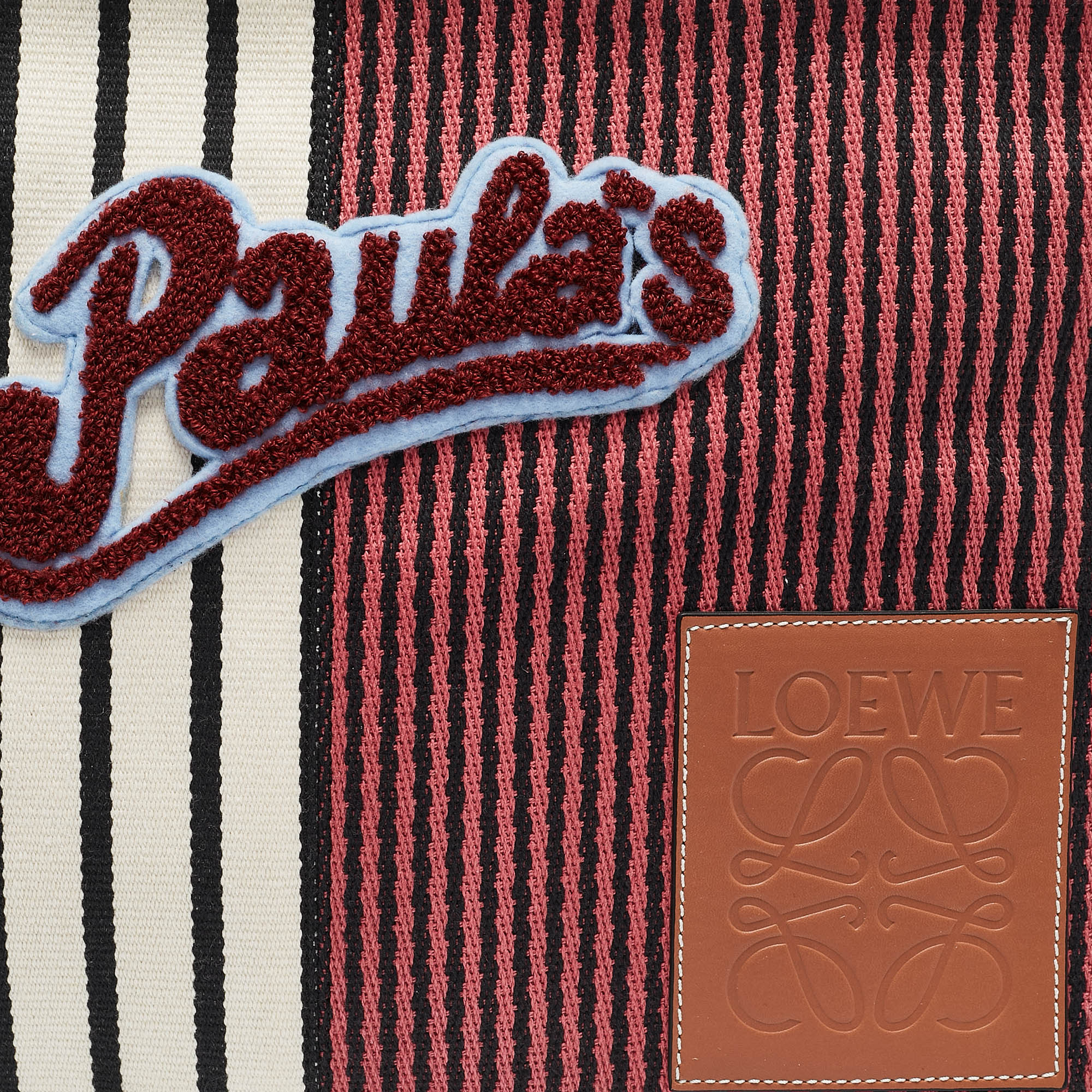 Loewe x Paula`s Ibiza Multicolor Stripe Cushion Tote 