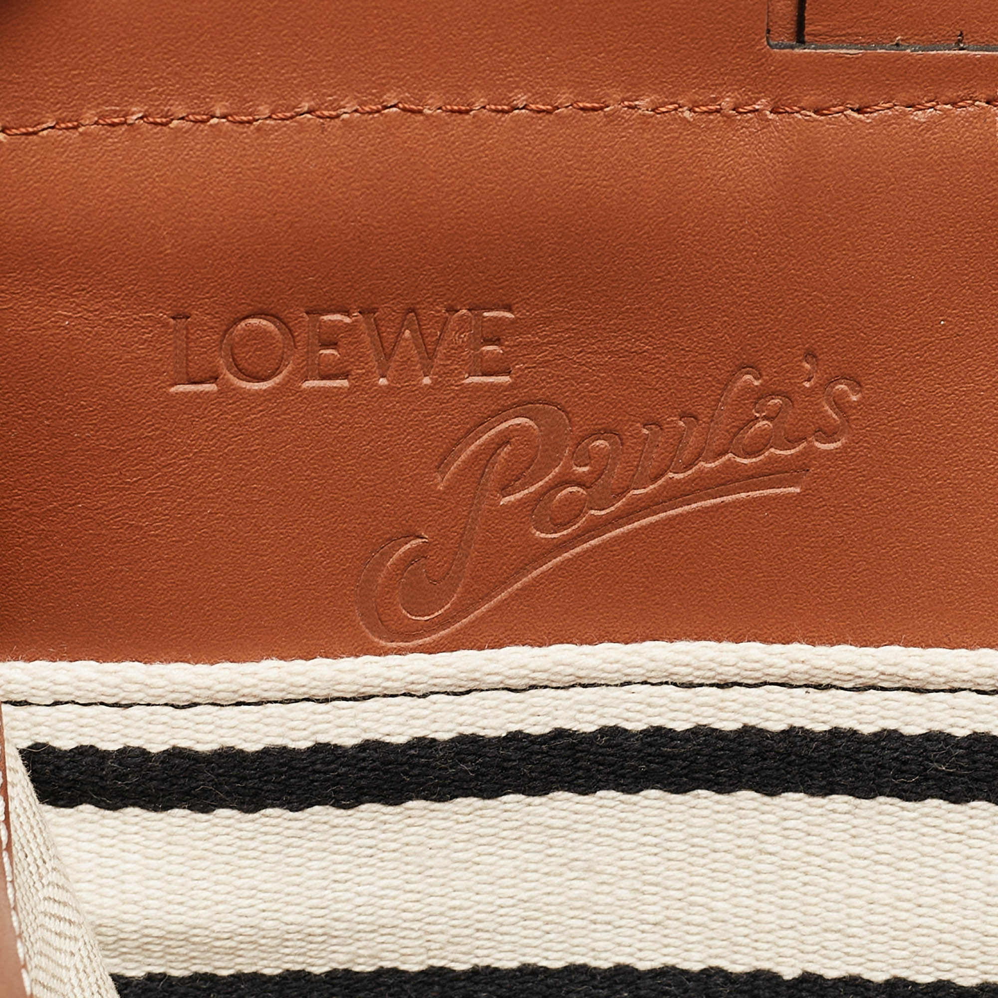 Loewe x Paula`s Ibiza Multicolor Stripe Cushion Tote 