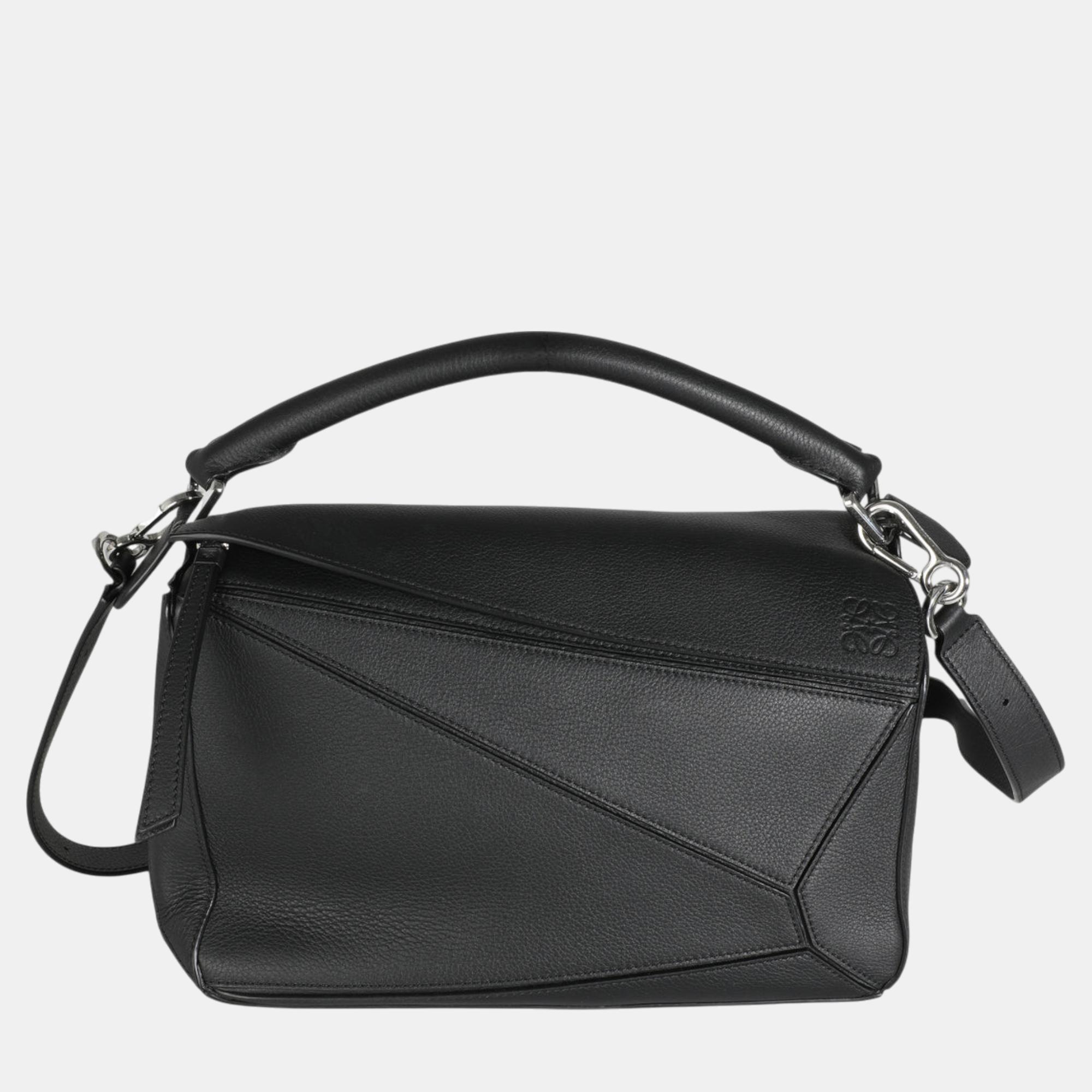 

Loewe Black Calfskin Medium Puzzle Bag