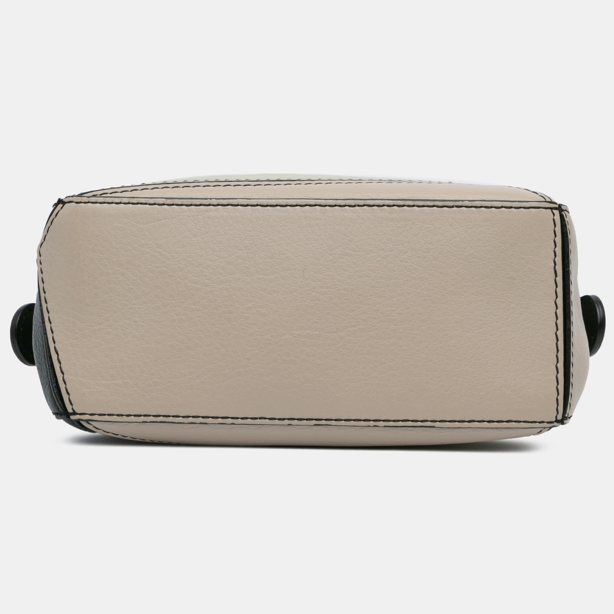 Loewe Black Grey Mini Tricolor Leather Puzzle Satchel 