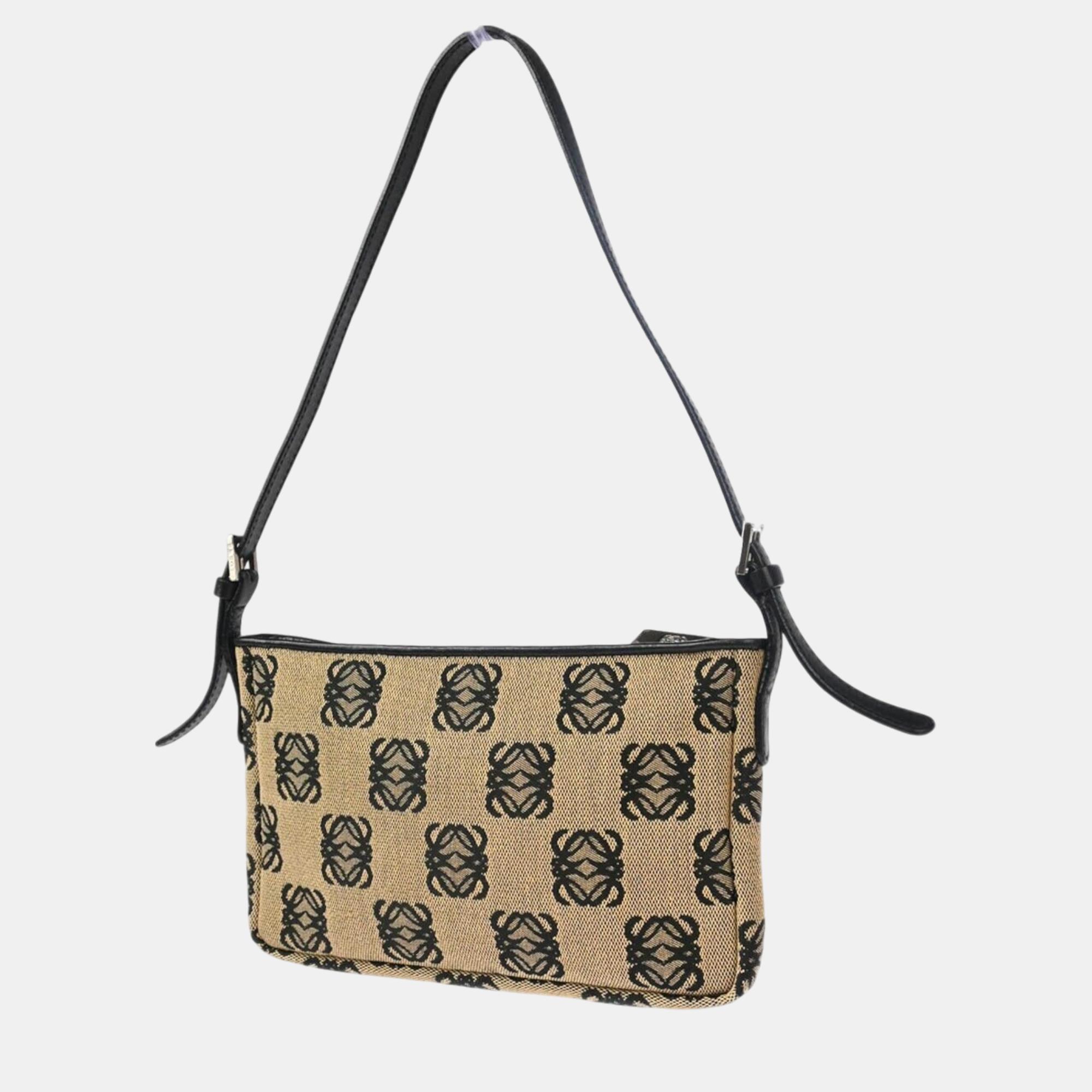 Loewe Beige Canvas Handbag 