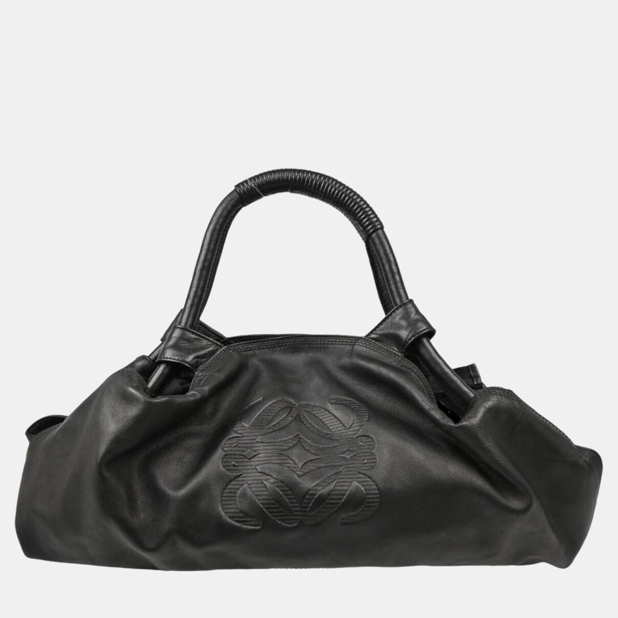 

Loewe Black Lambskin Nappa Aire Handbag