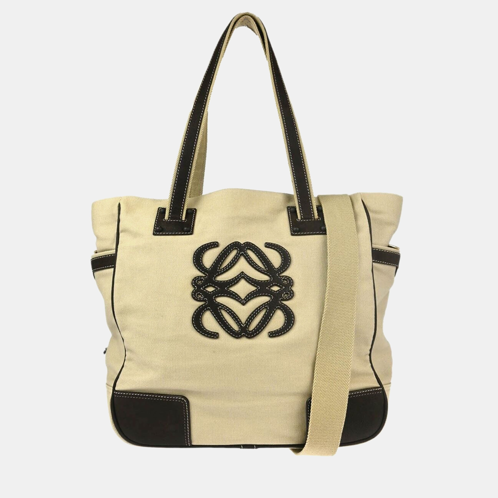 

Loewe Beige Canvas Tote Bag