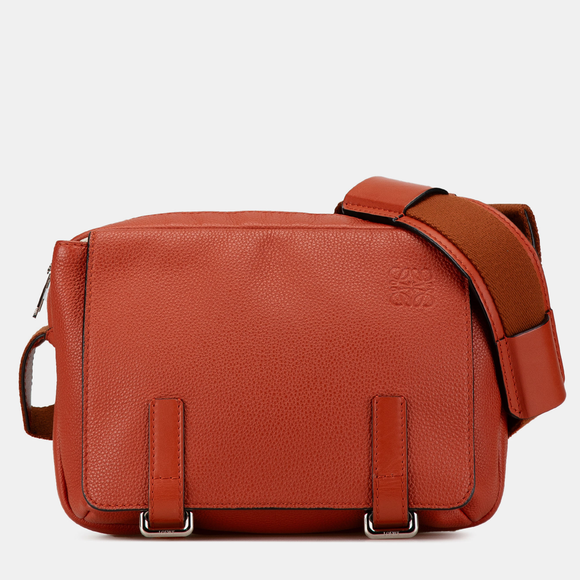 

Loewe Orange  Military Messenger Bag