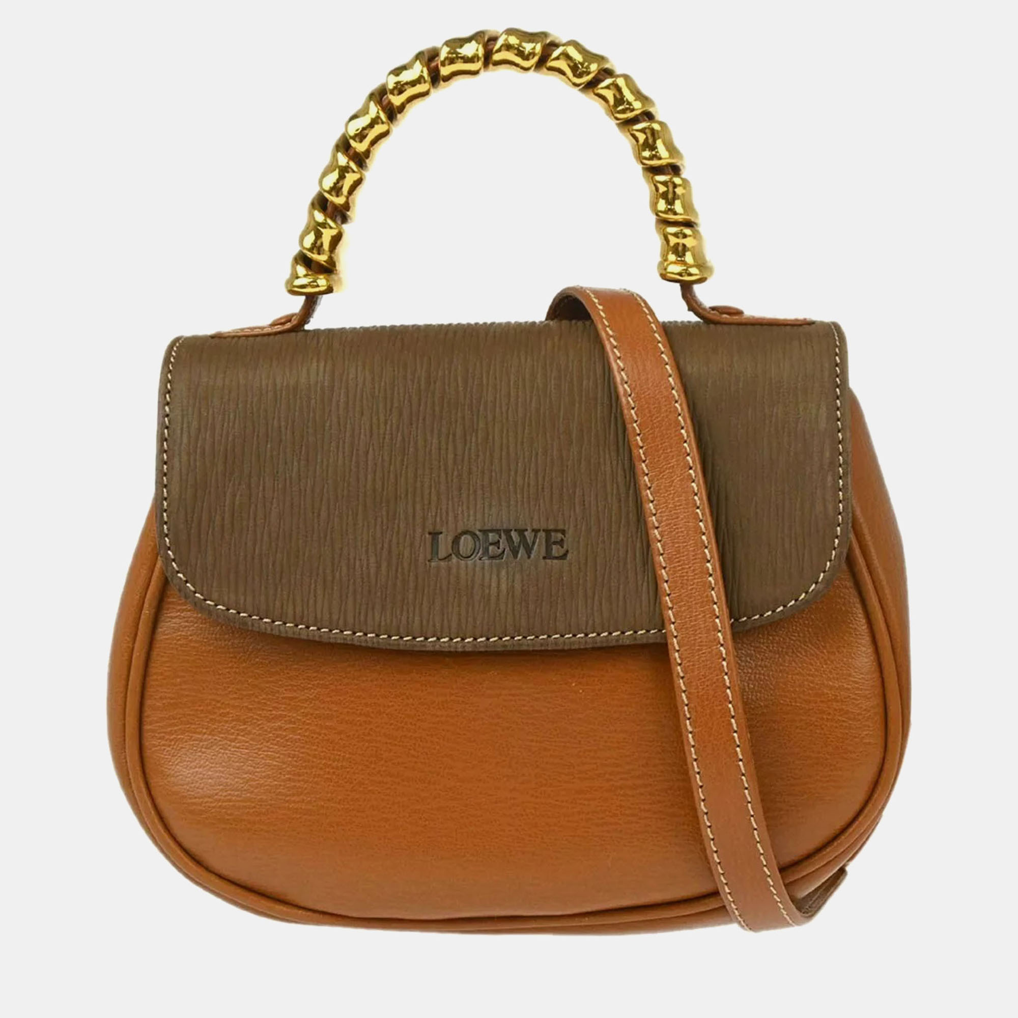 

Loewe Brown Twist Leather Belasquez Handbag