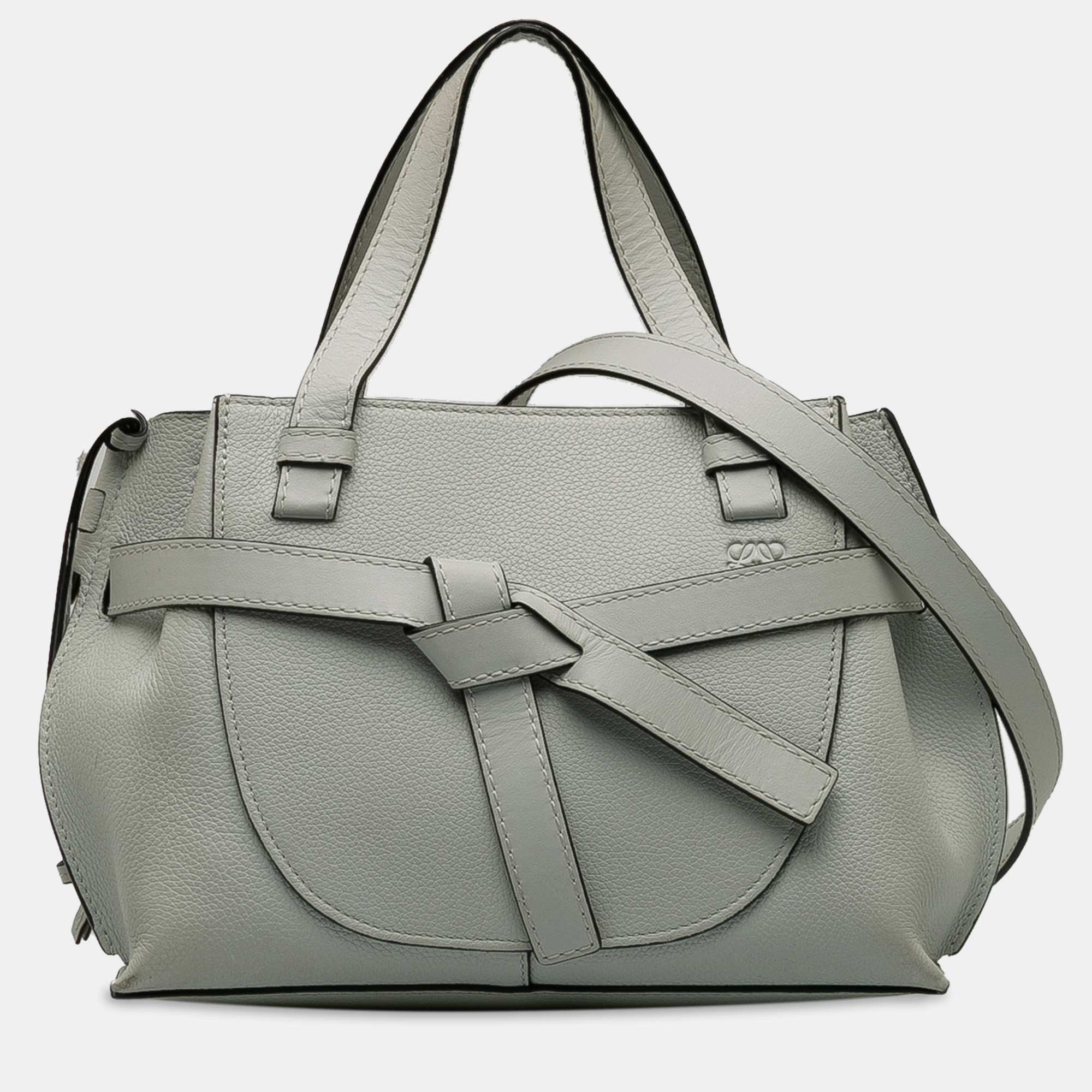 

Loewe Grey Mini Gate Top Handle Satchel