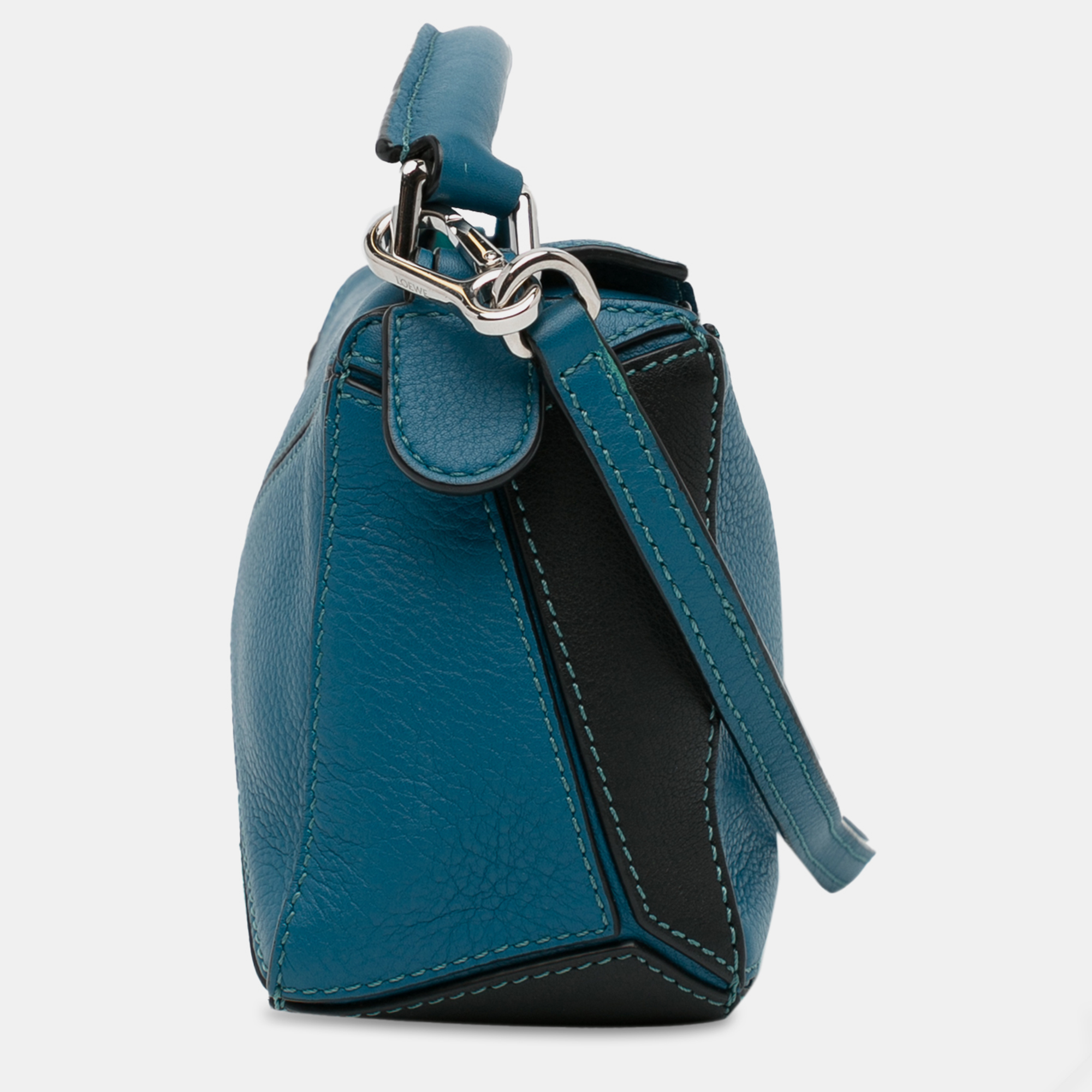 Loewe Blue Mini Tricolor Puzzle Satchel 