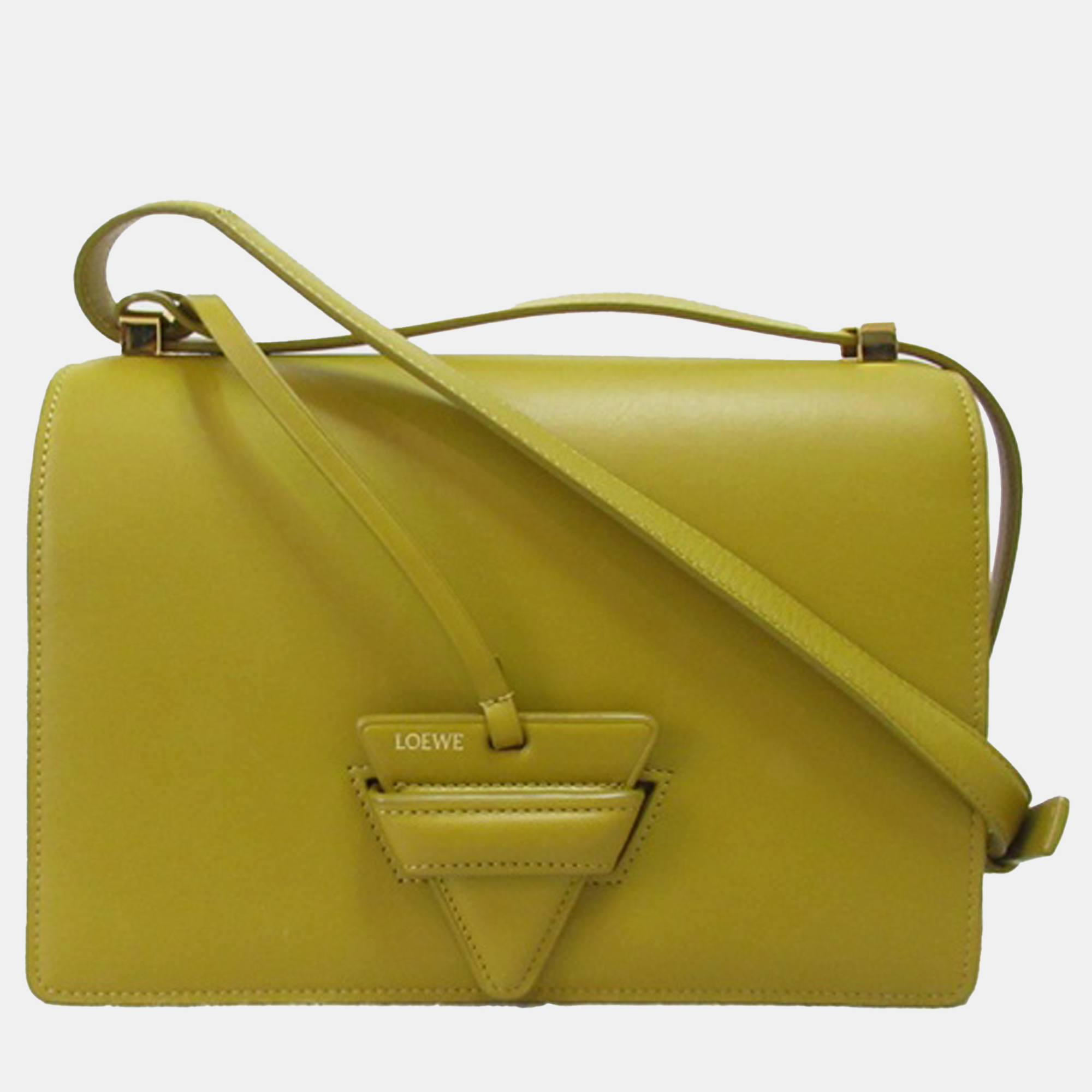 

Loewe Yellow Small Leather Barcelona Crossbody