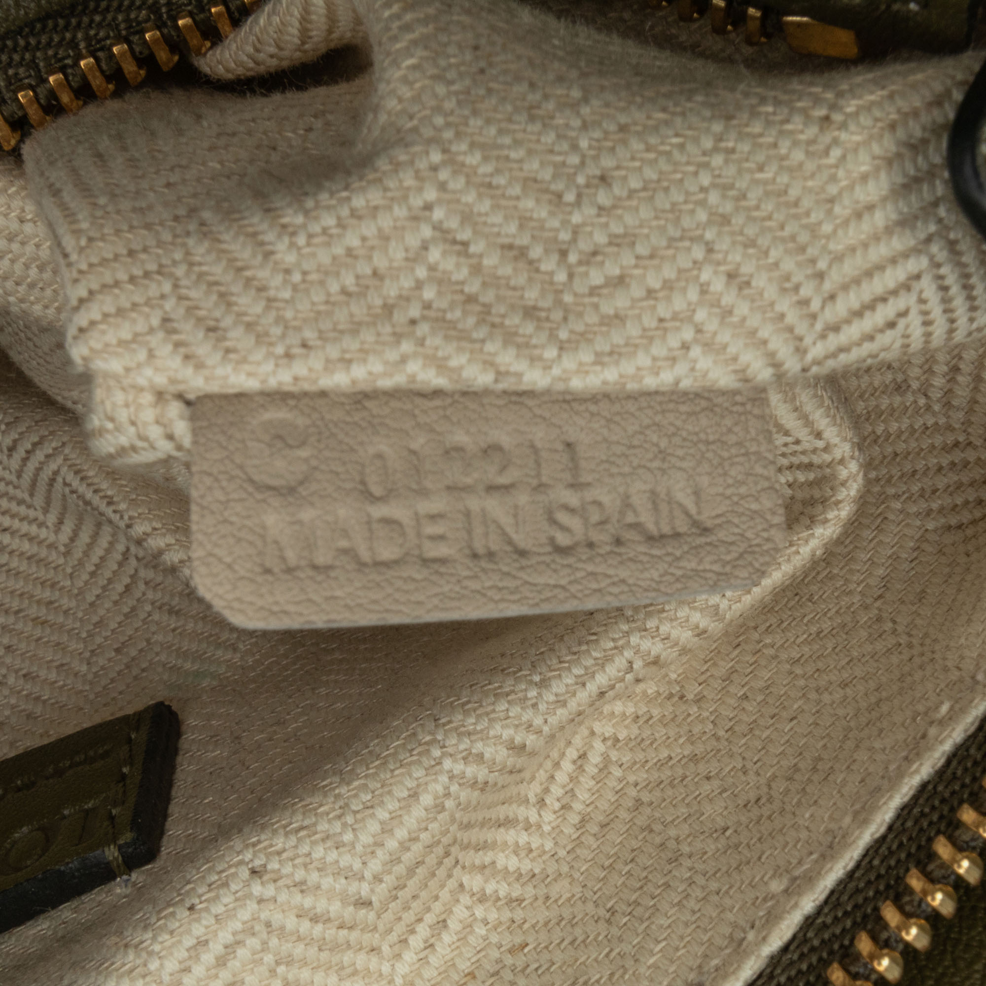 Loewe Green Mini Tricolor Puzzle Bag 
