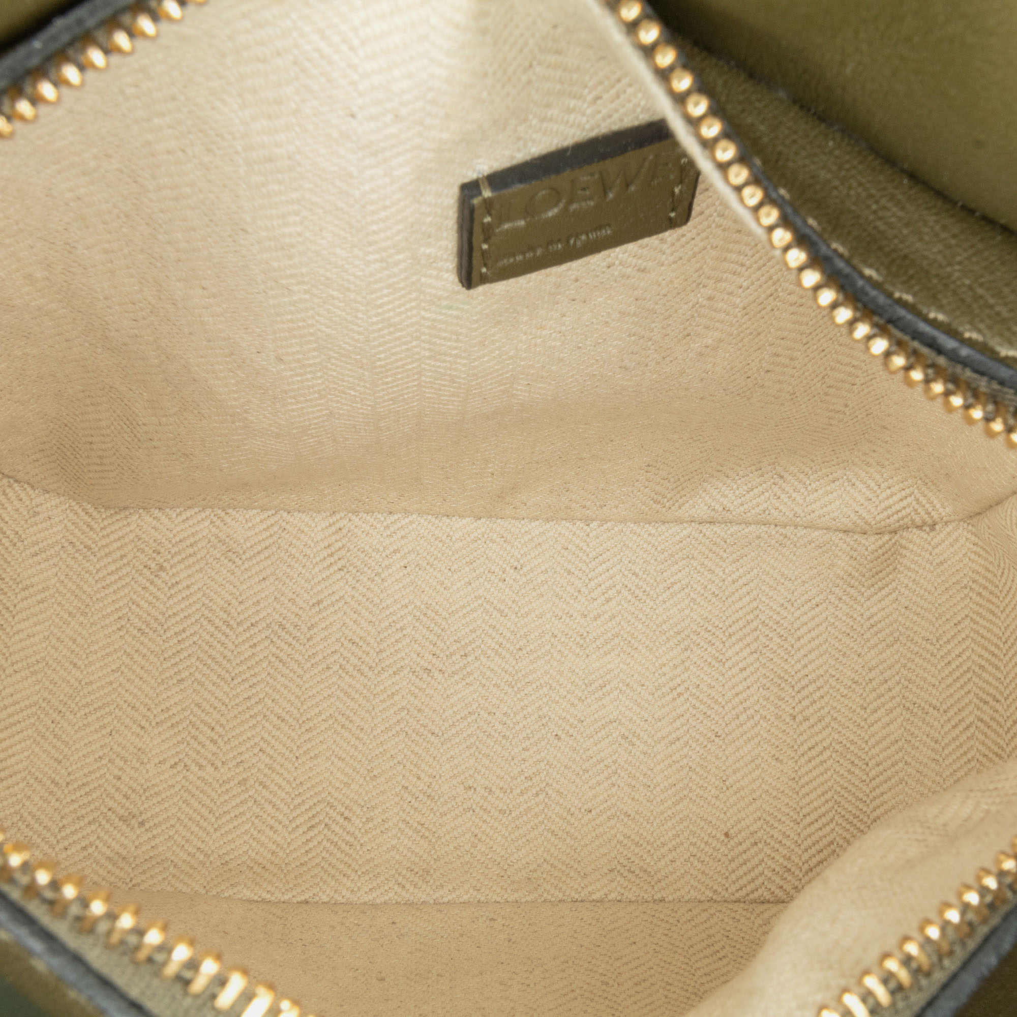 Loewe Green Mini Tricolor Puzzle Bag 