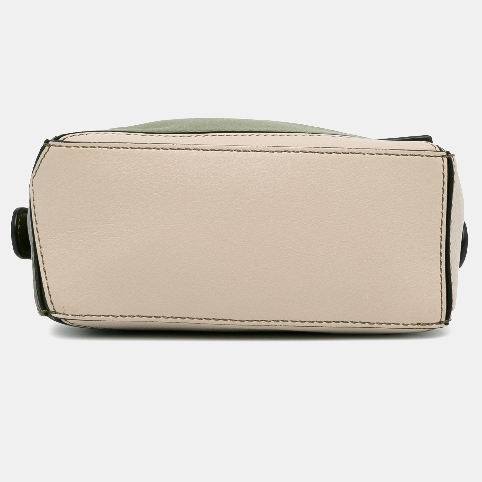 Loewe Green Mini Tricolor Puzzle Bag 