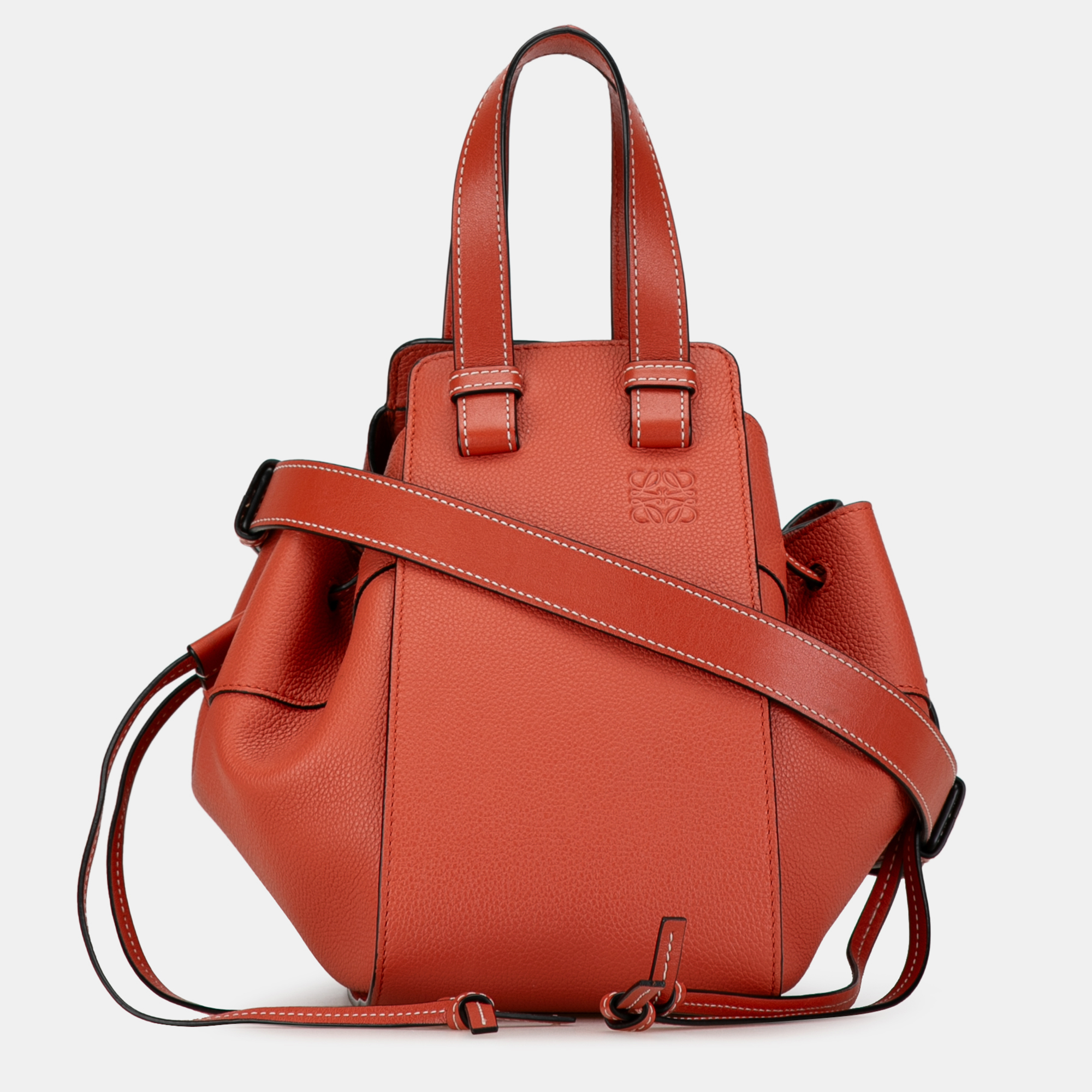 

Loewe Red Small Leather Hammock Satchel Bag