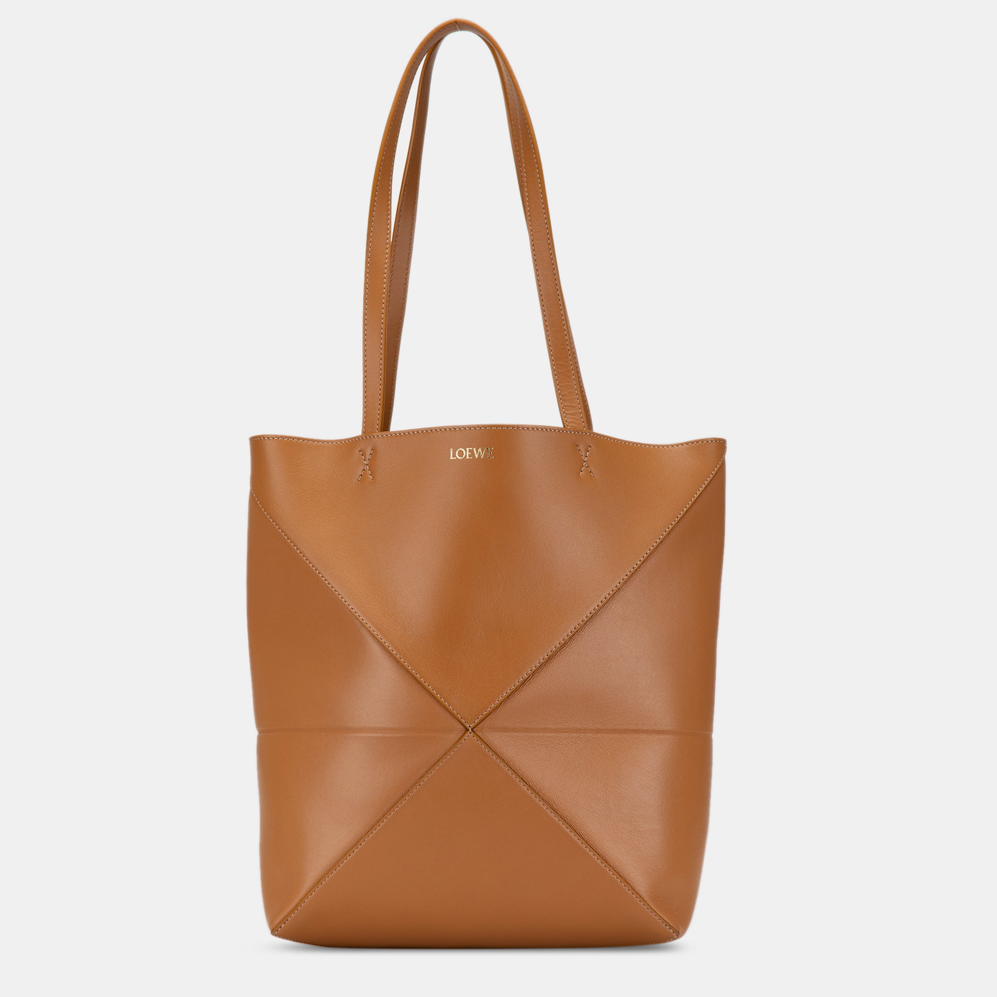 

Loewe Brown Medium Puzzle Fold Tote Bag