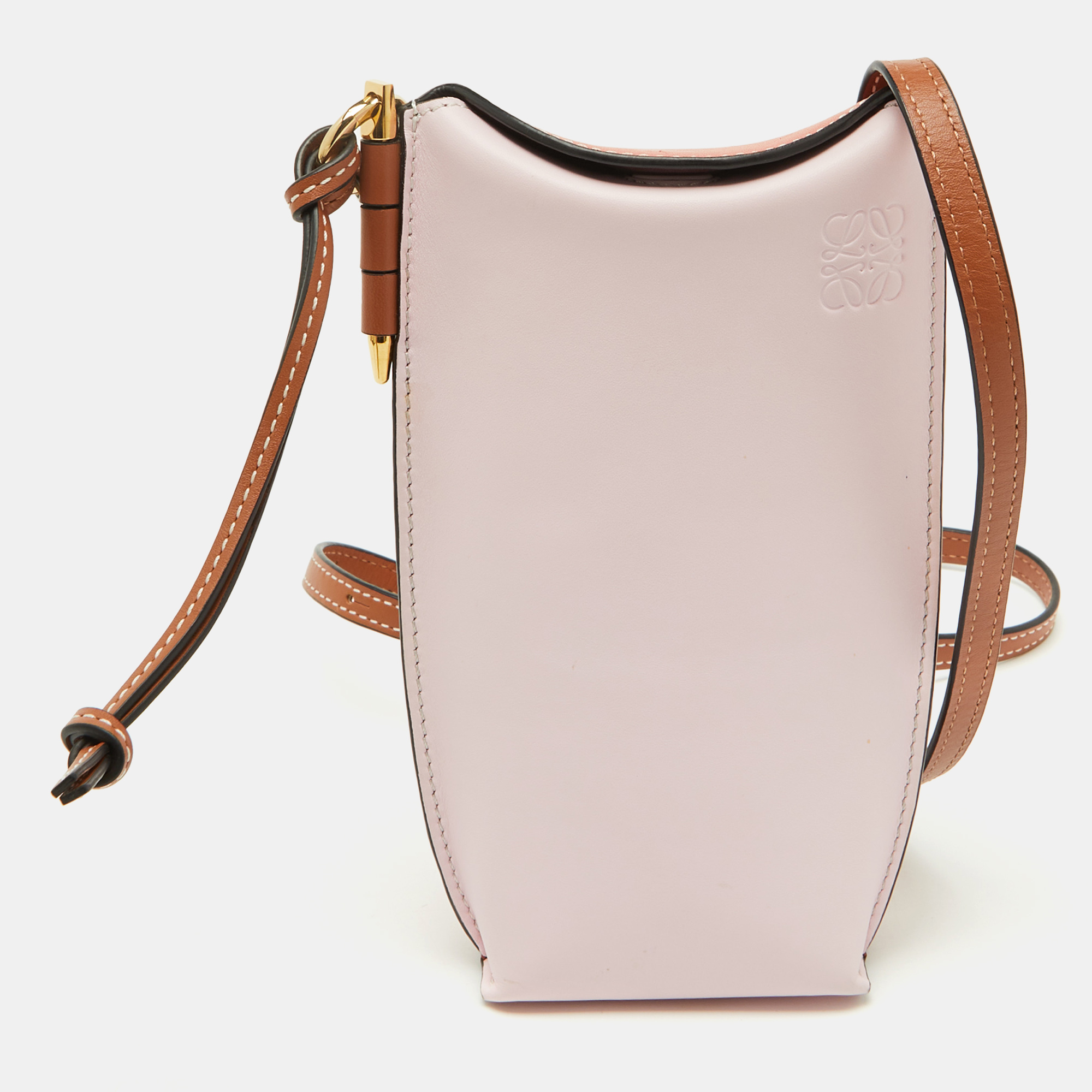 

Loewe Rose Pink/Tan Leather Gate Pocket Bag