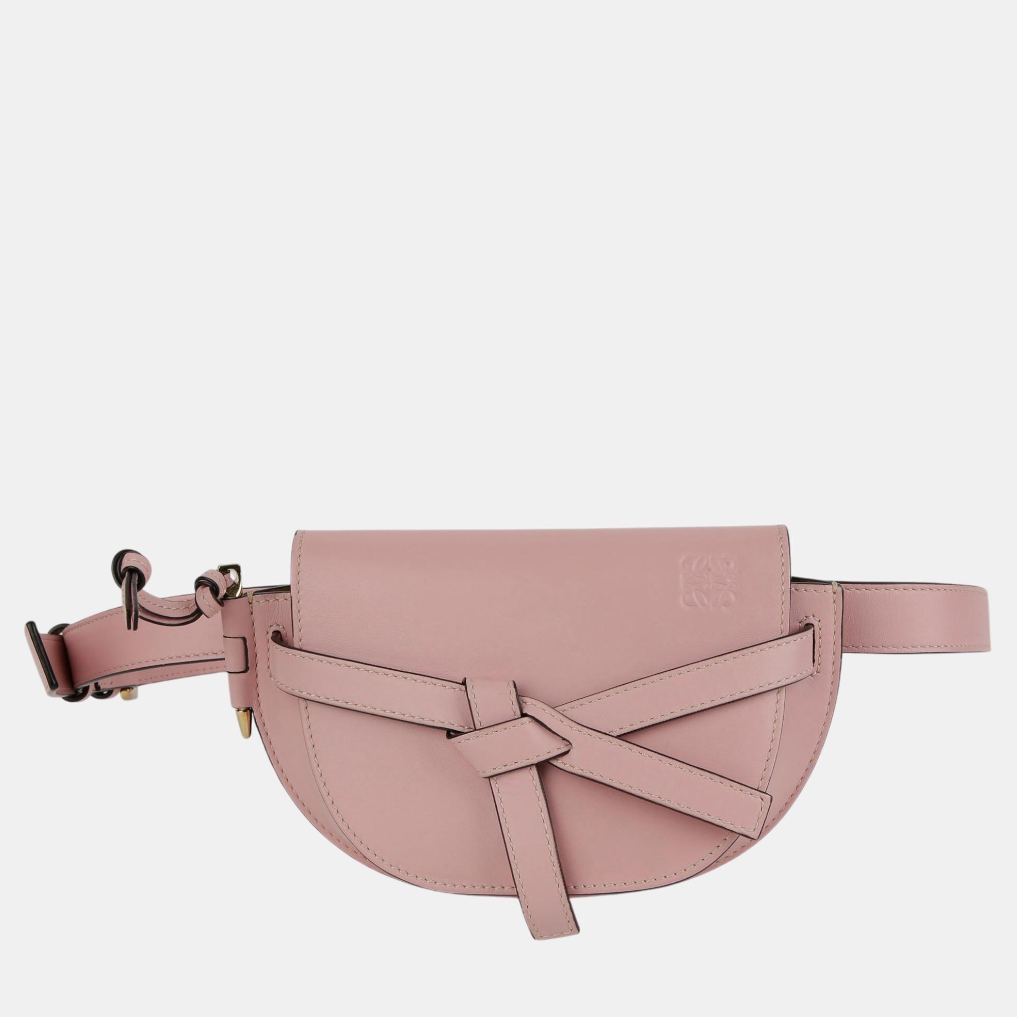 

Loewe Mini Pink Leather Gate Belt Bag