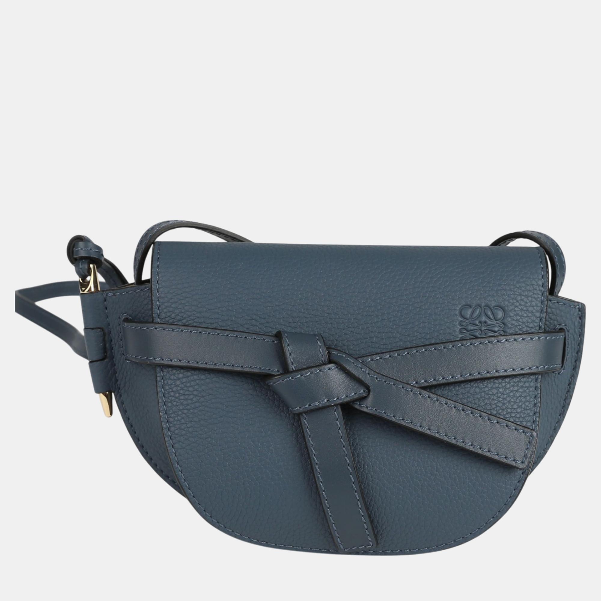 

Loewe Mini Gate Shoulder And Crossbag, Navy blue