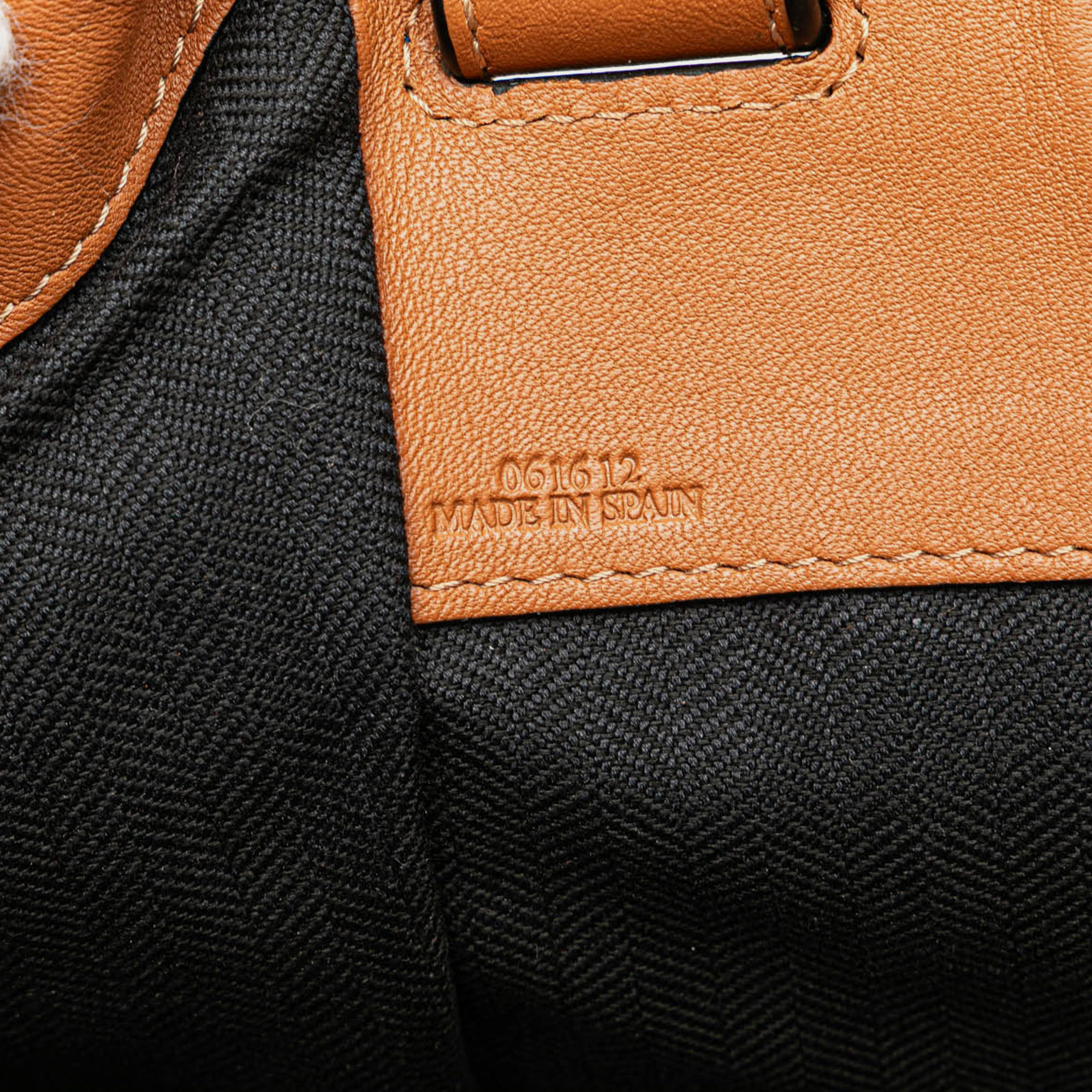 Loewe Blue Large Bicolor Leather Hammock Bag 