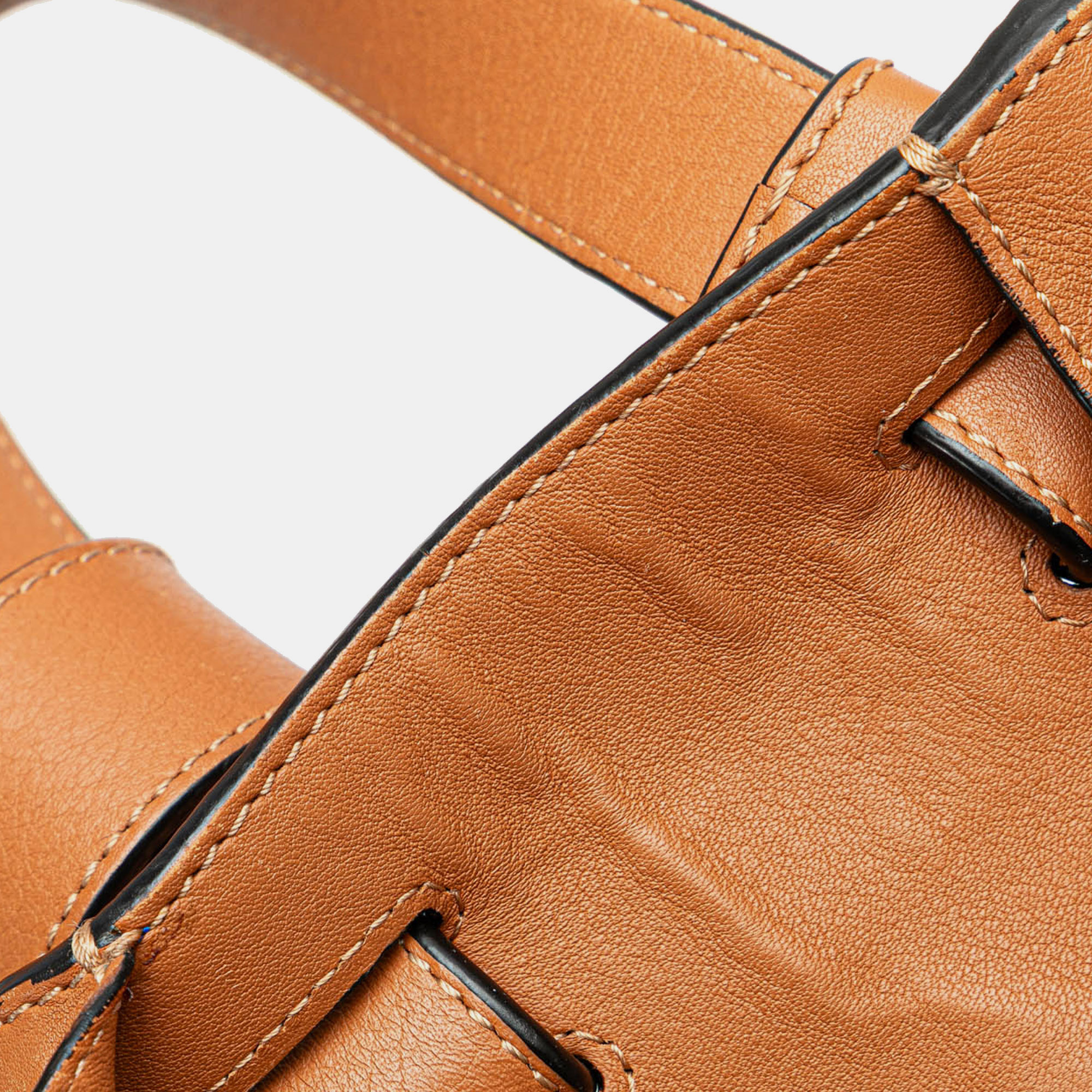 Loewe Blue Large Bicolor Leather Hammock Bag 