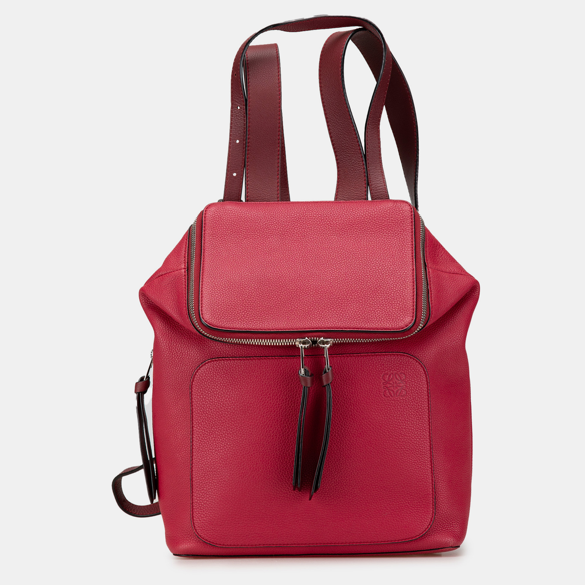 

Loewe Small Leather Goya Backpack, Red