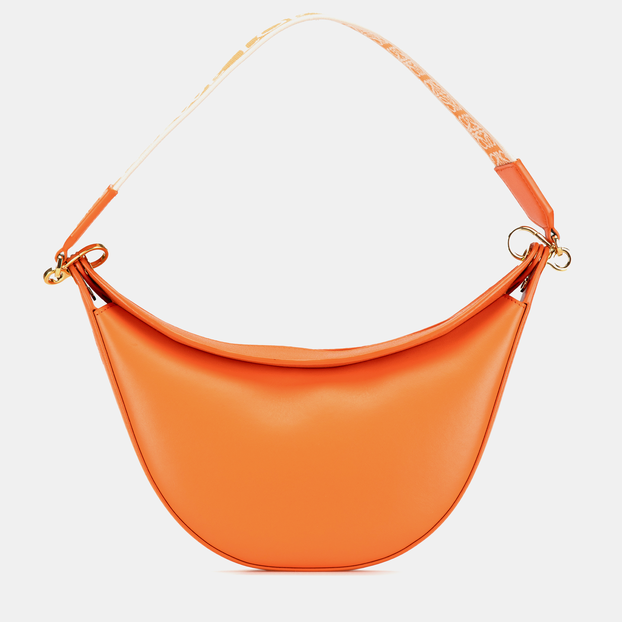 

Loewe Orange Small Leather Luna Hobo