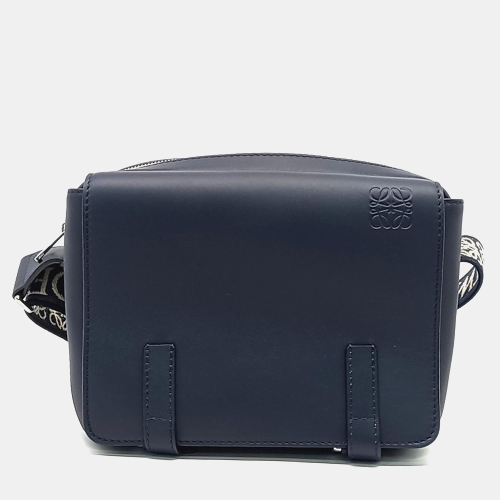 

Loewe Navy Blue Leather messenger bag