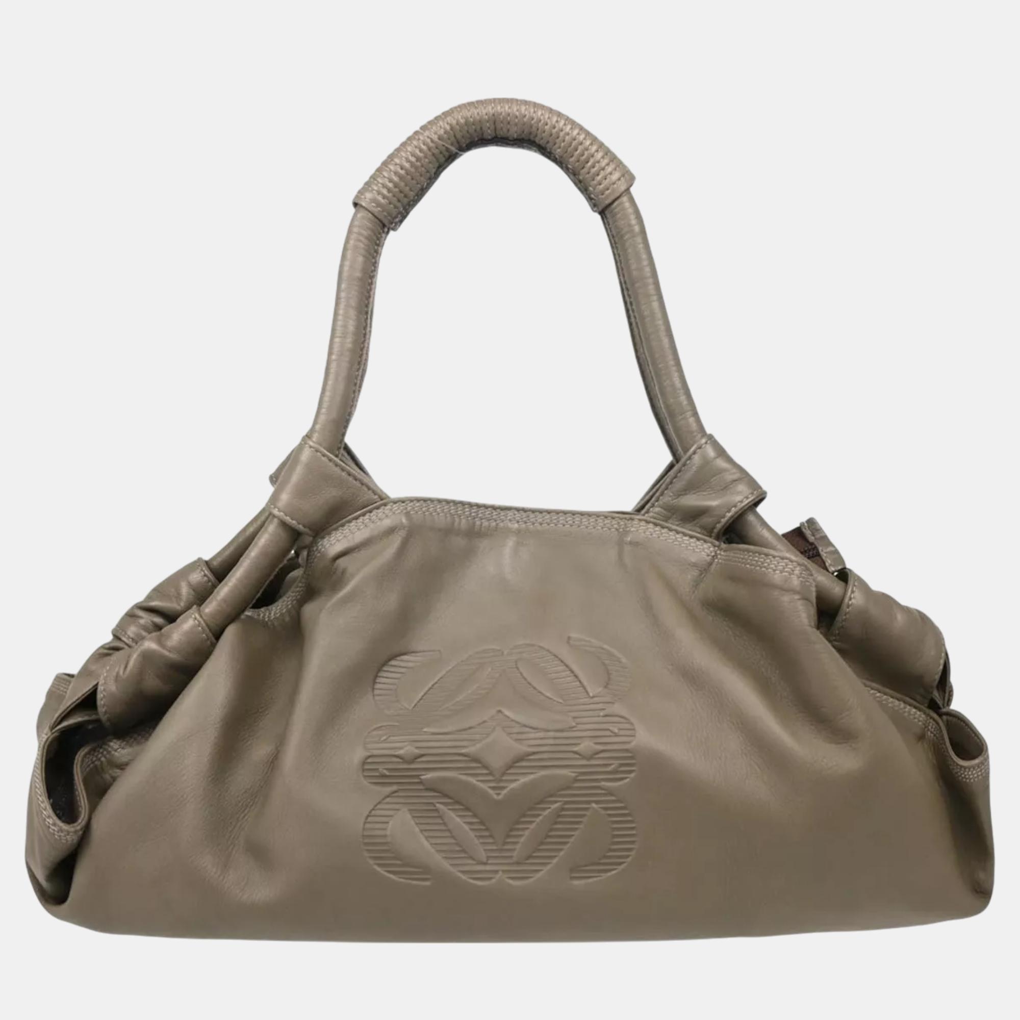 

Loewe Grey Lambskin Nappa Aire Handbag