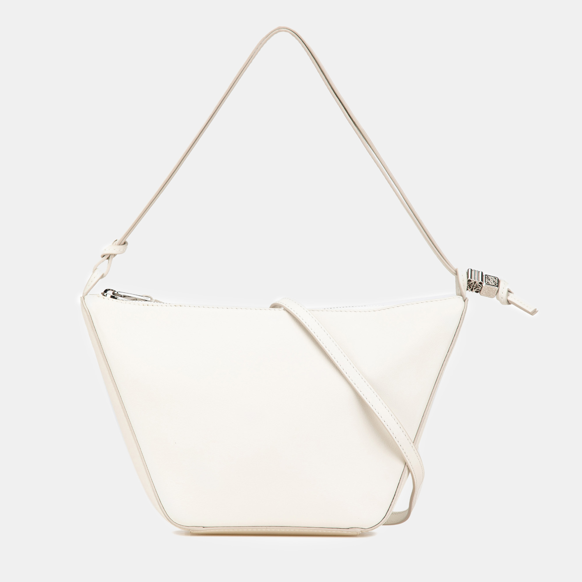 

Loewe White Mini Leather Hammock Hobo