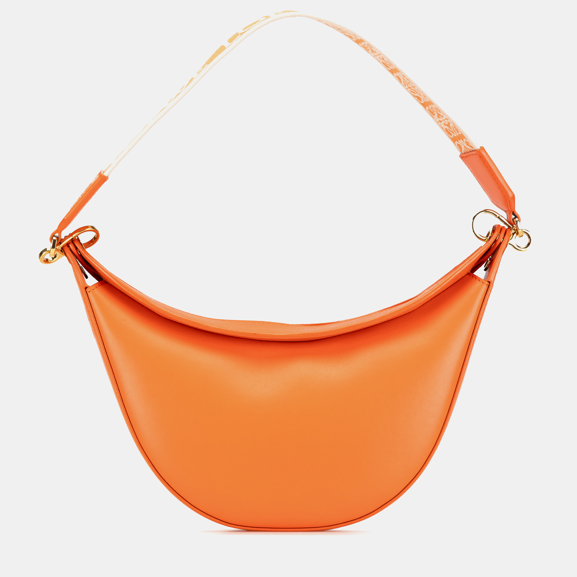 

Loewe Orange Small Leather Luna Hobo