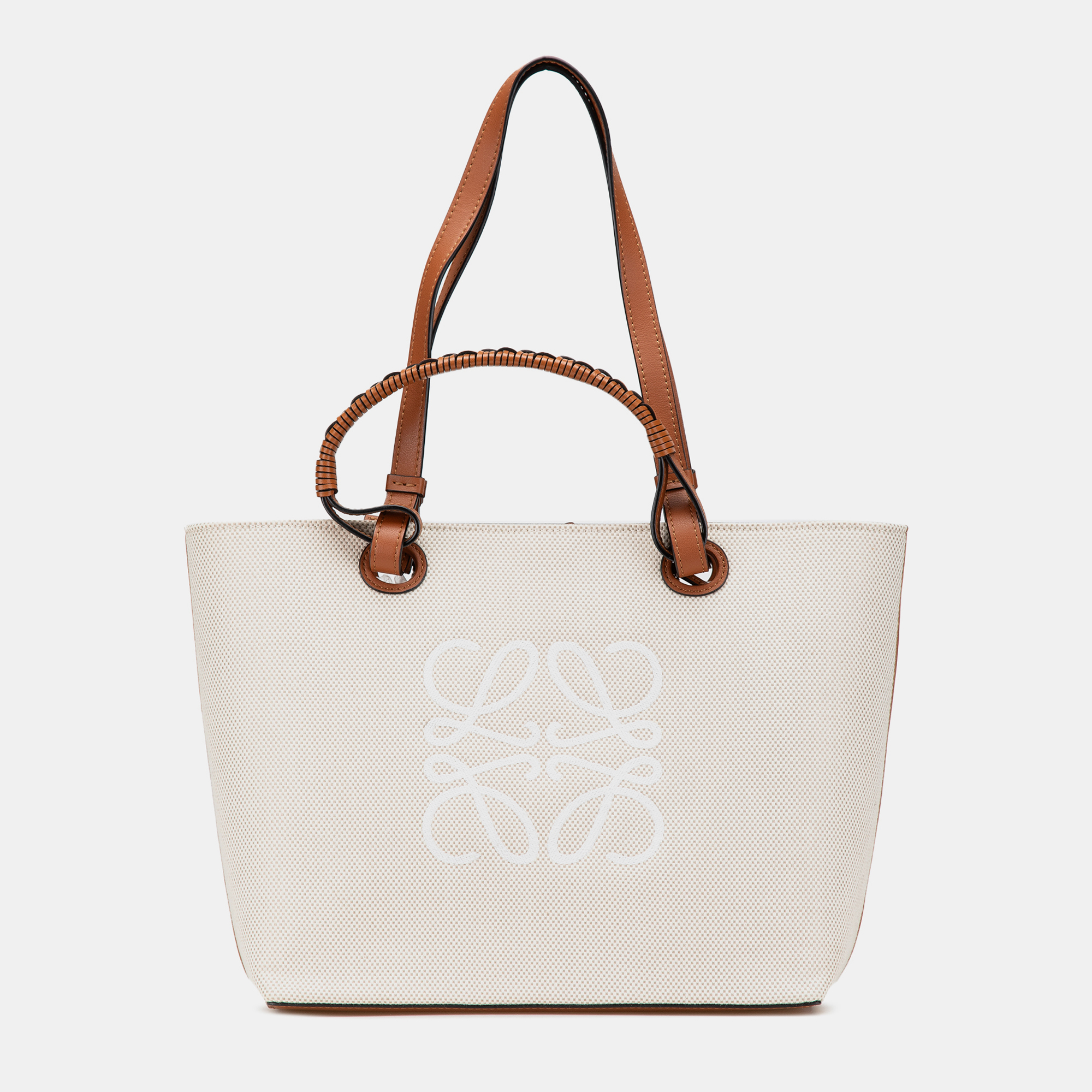 

Loewe Beige/Brown Small Anagram Canvas Satchel
