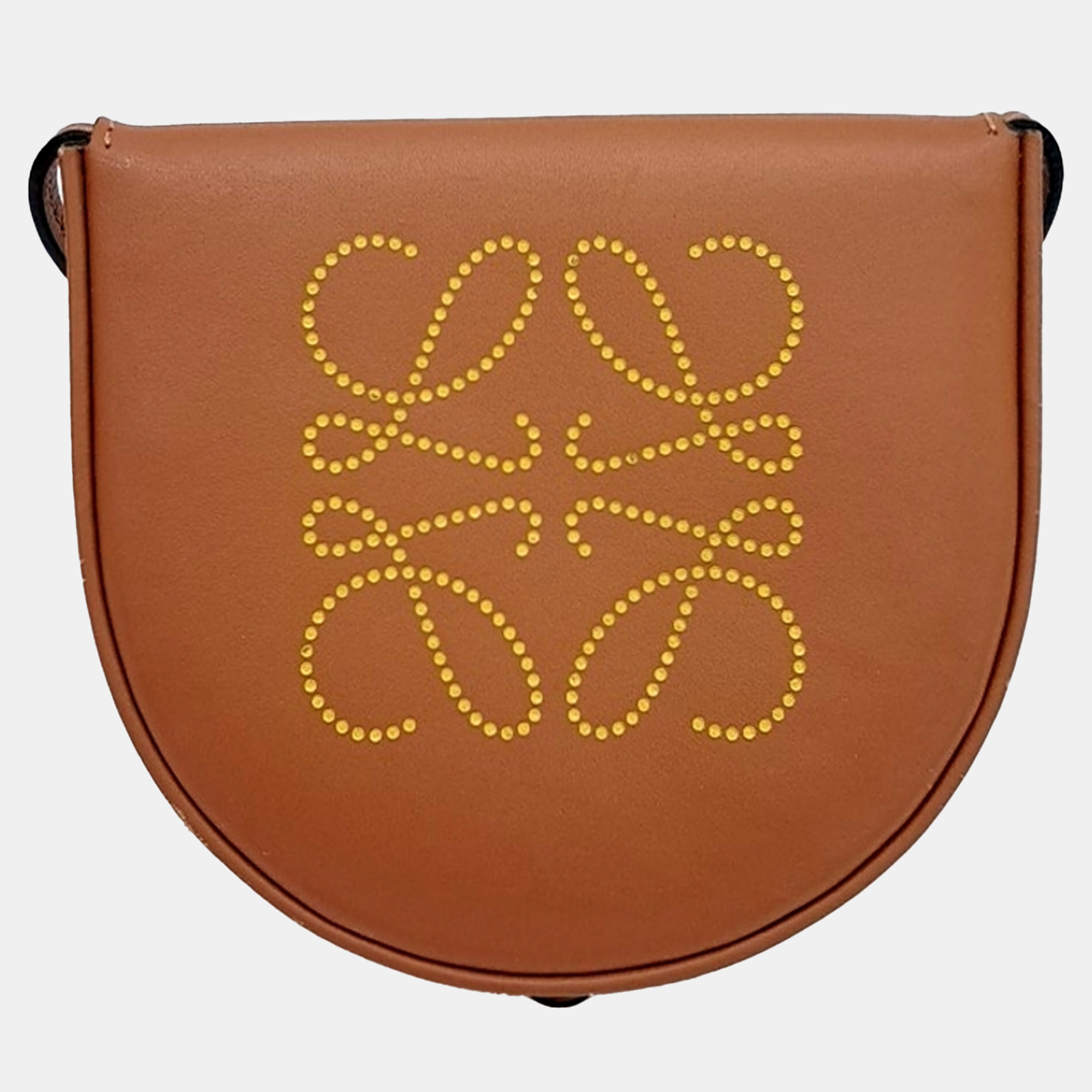 

Loewe Brown Leather heel pouch mini crossbody bag