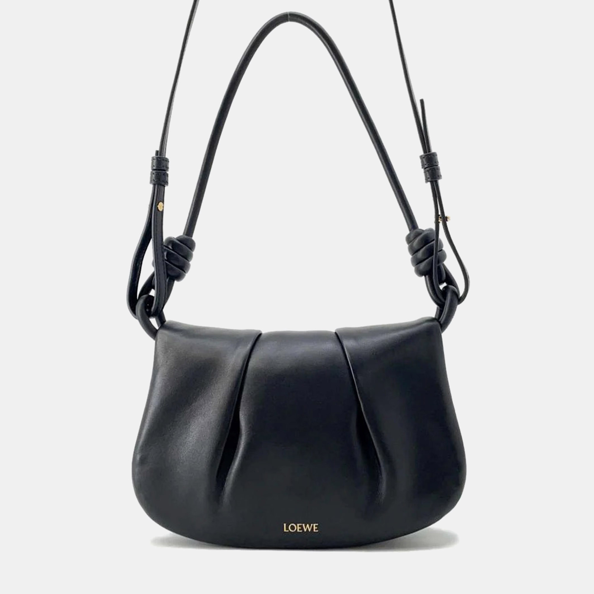 

Loewe Black Leather Paseo Satchel Bag
