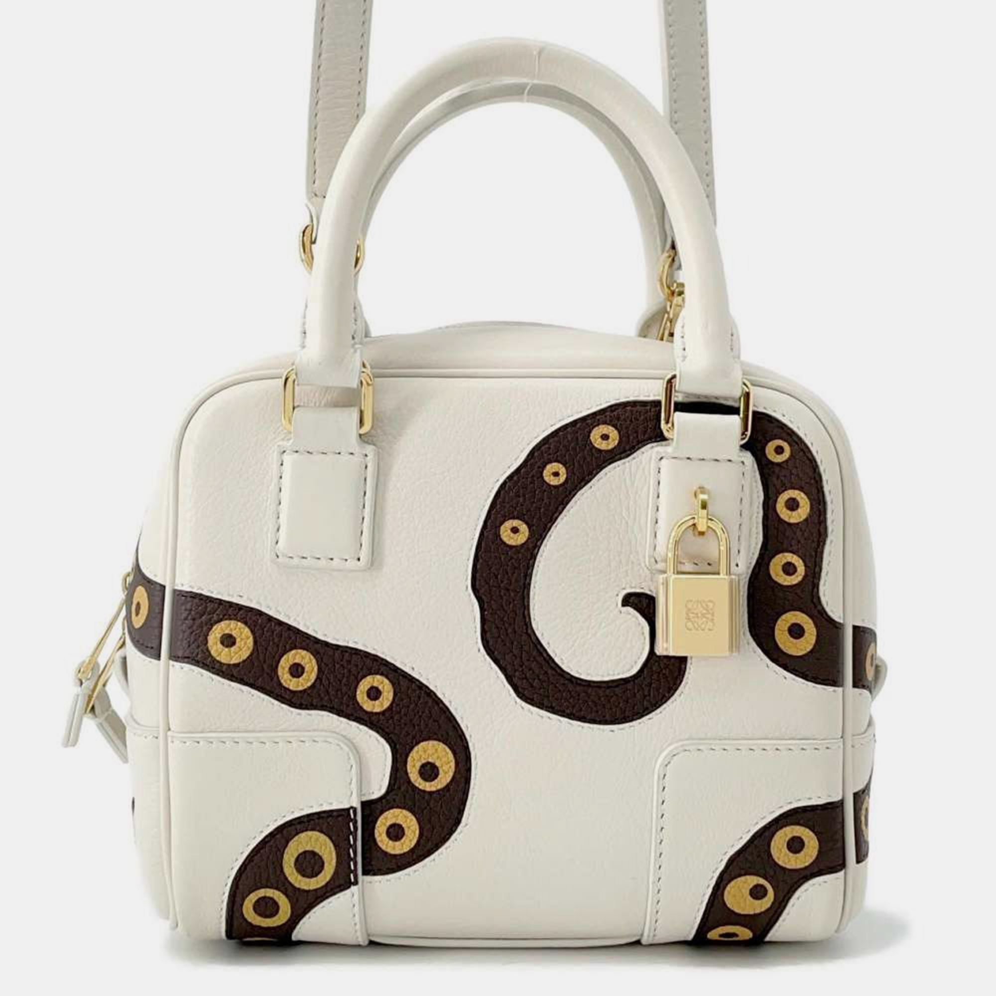 

Loewe Amazonas White/Brown Leather Size