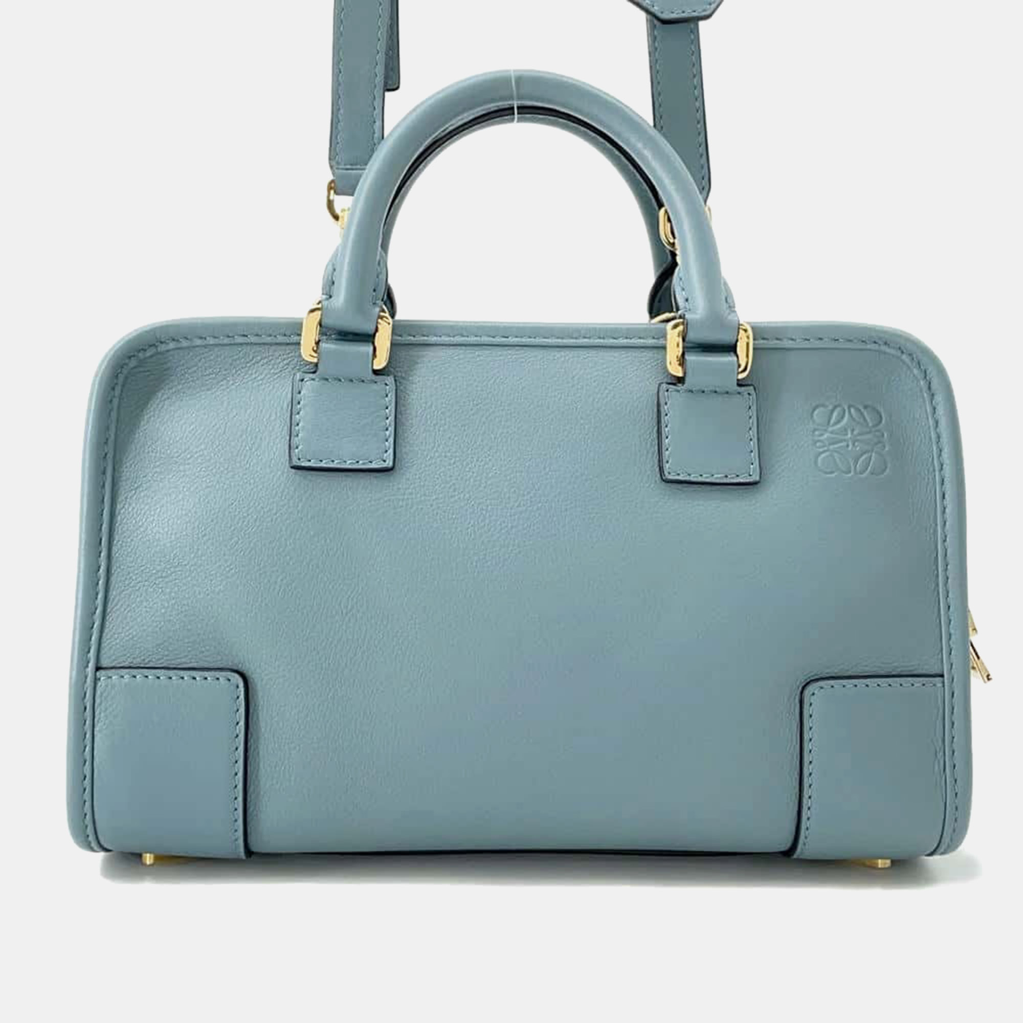 

Loewe Blue Leather Amazona Shoulder Bag