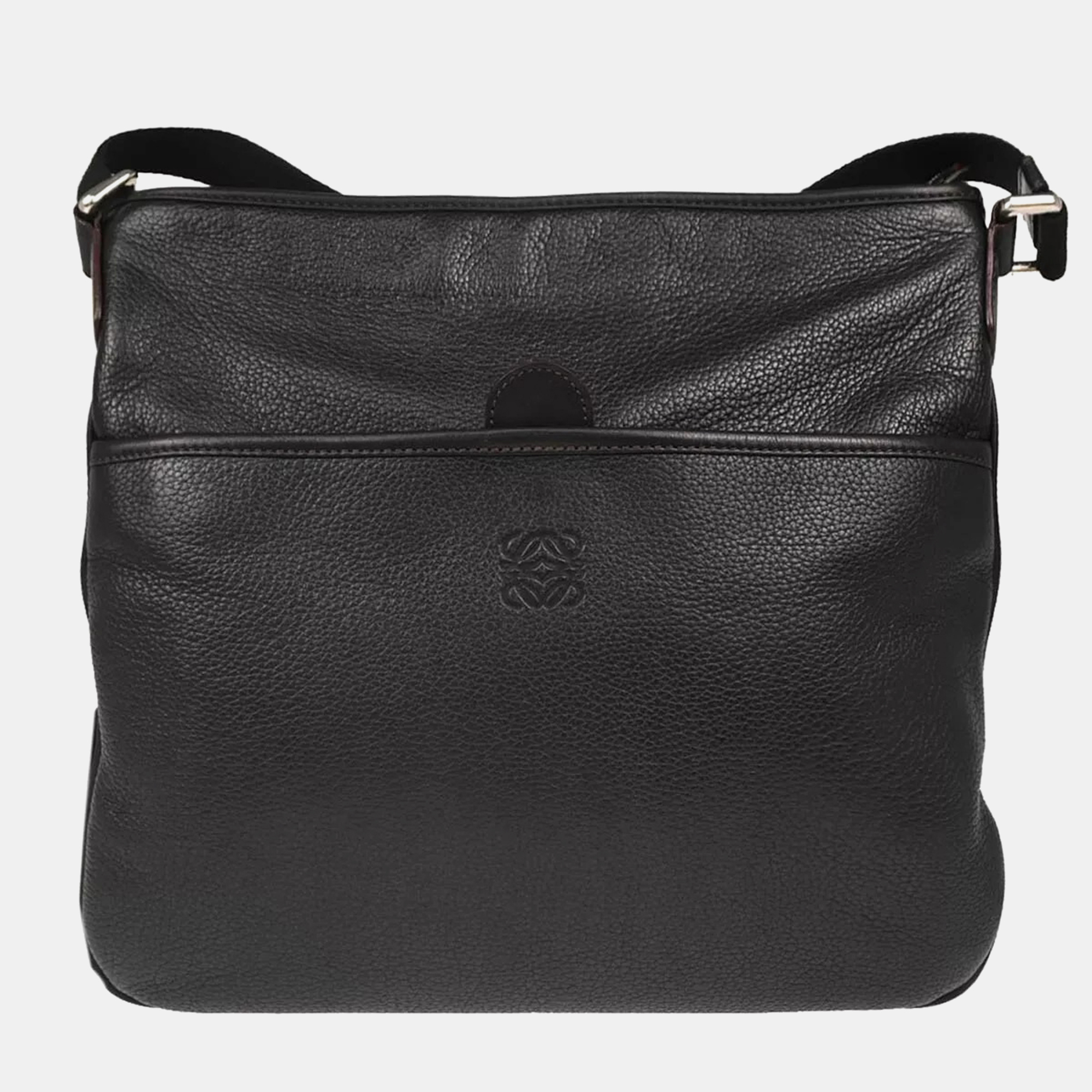 

Loewe Black Lambskin Leather Shoulder Bag