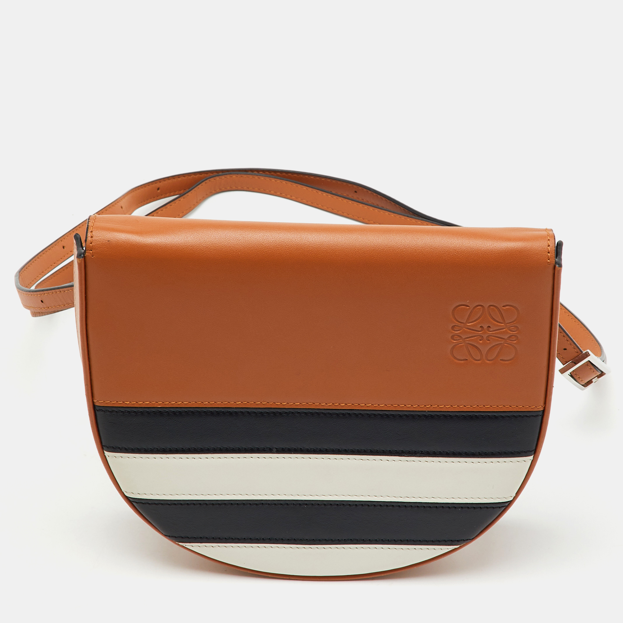 

Loewe Multicolor Stripe Leather Heel Covertible Beltbag