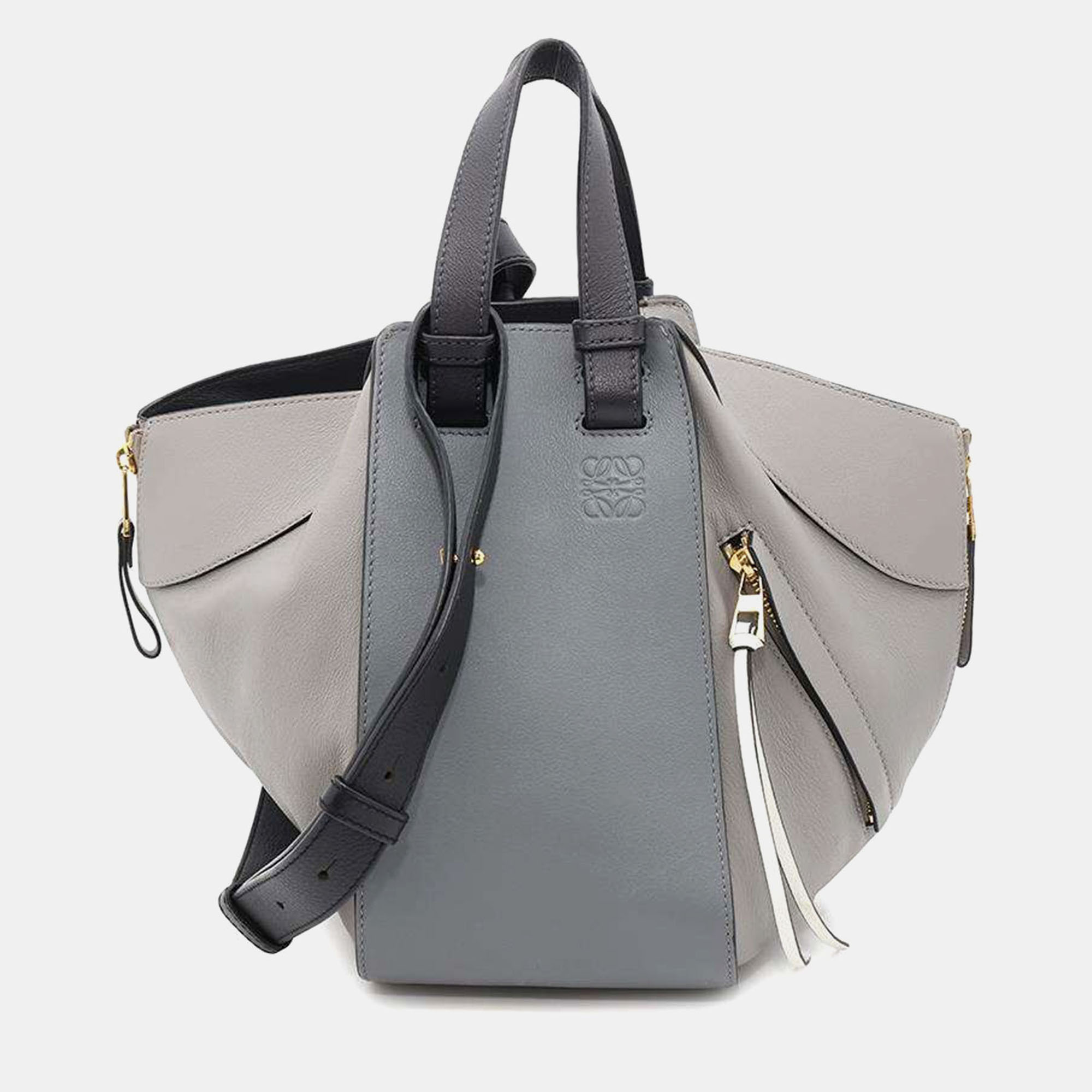 

Loewe Gray Calf Leather Hammock Size Small, Grey