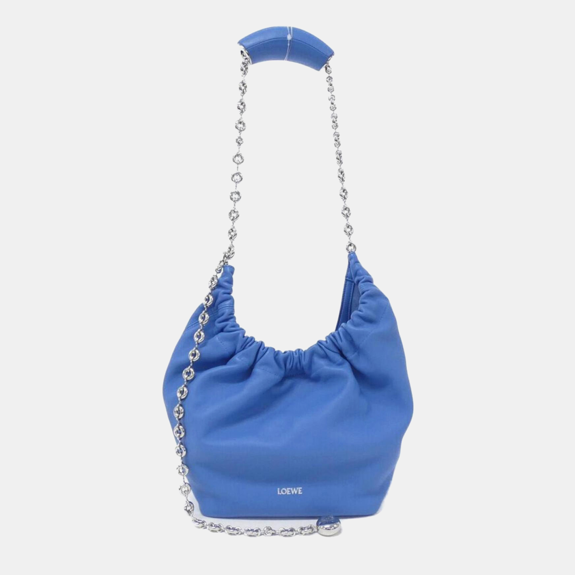 

Loewe Blue Leather Squeeze Small Shoulder Bag