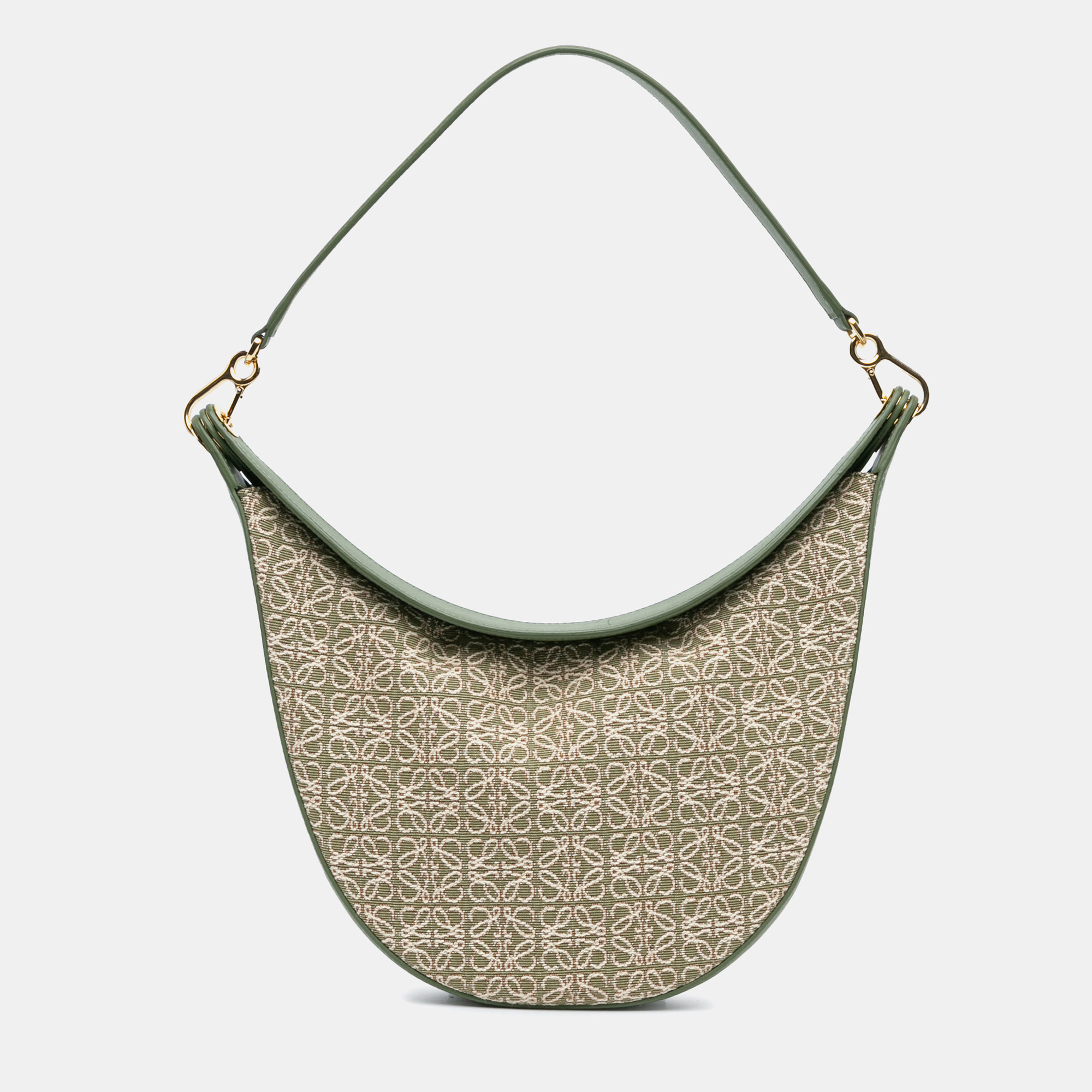 

Loewe Green Anagram Canvas Luna Hobo