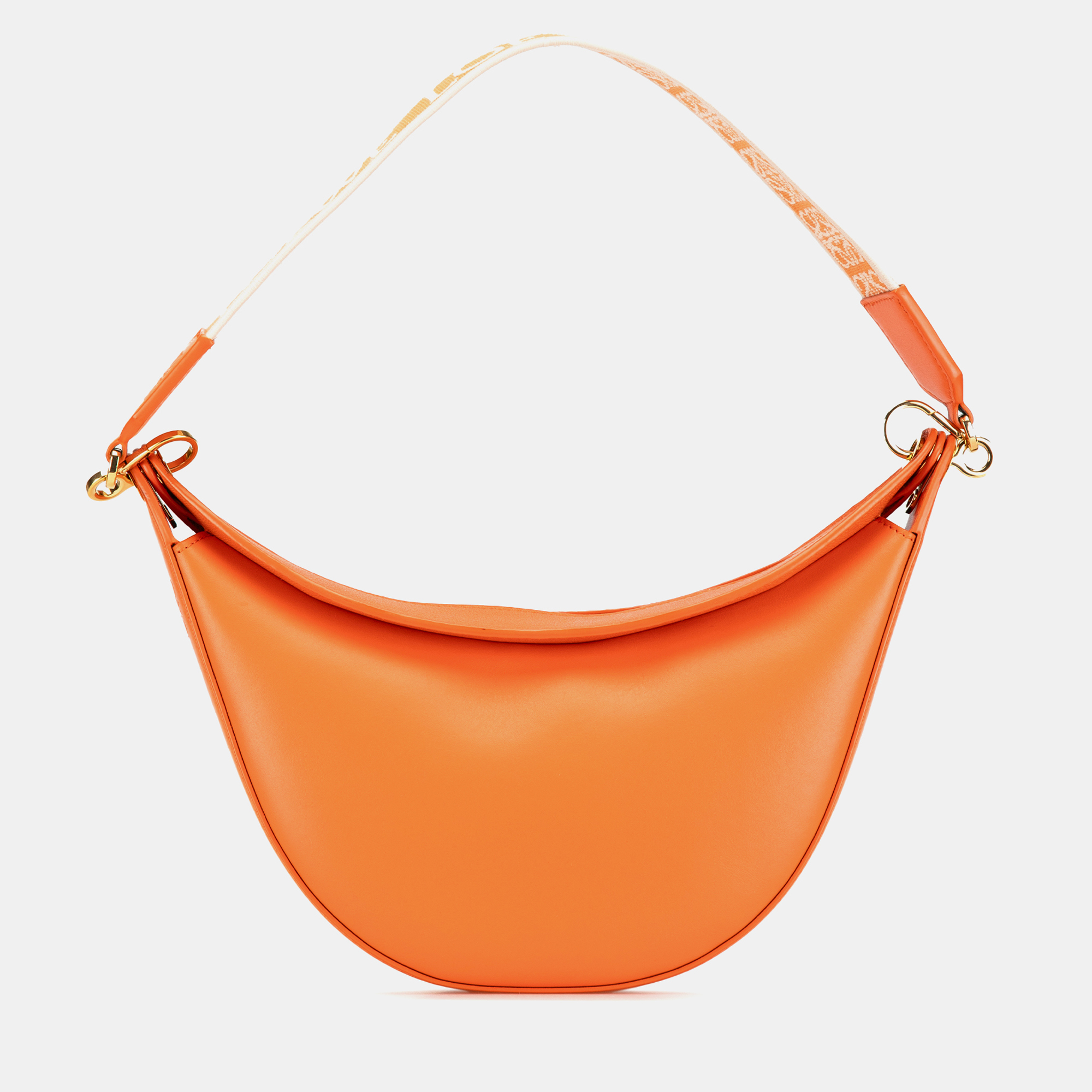 

Loewe Orange Small Leather Luna Hobo