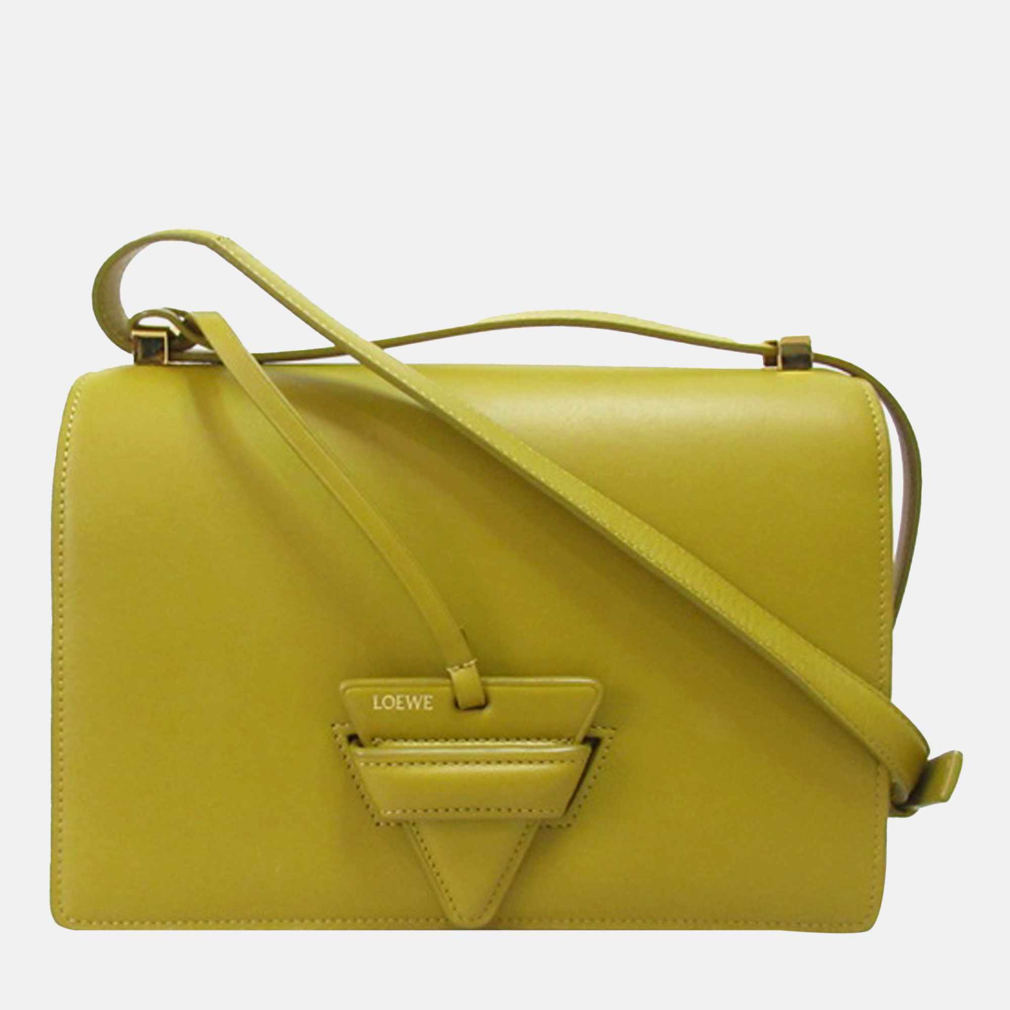 

Loewe Yellow Small Leather Barcelona Crossbody