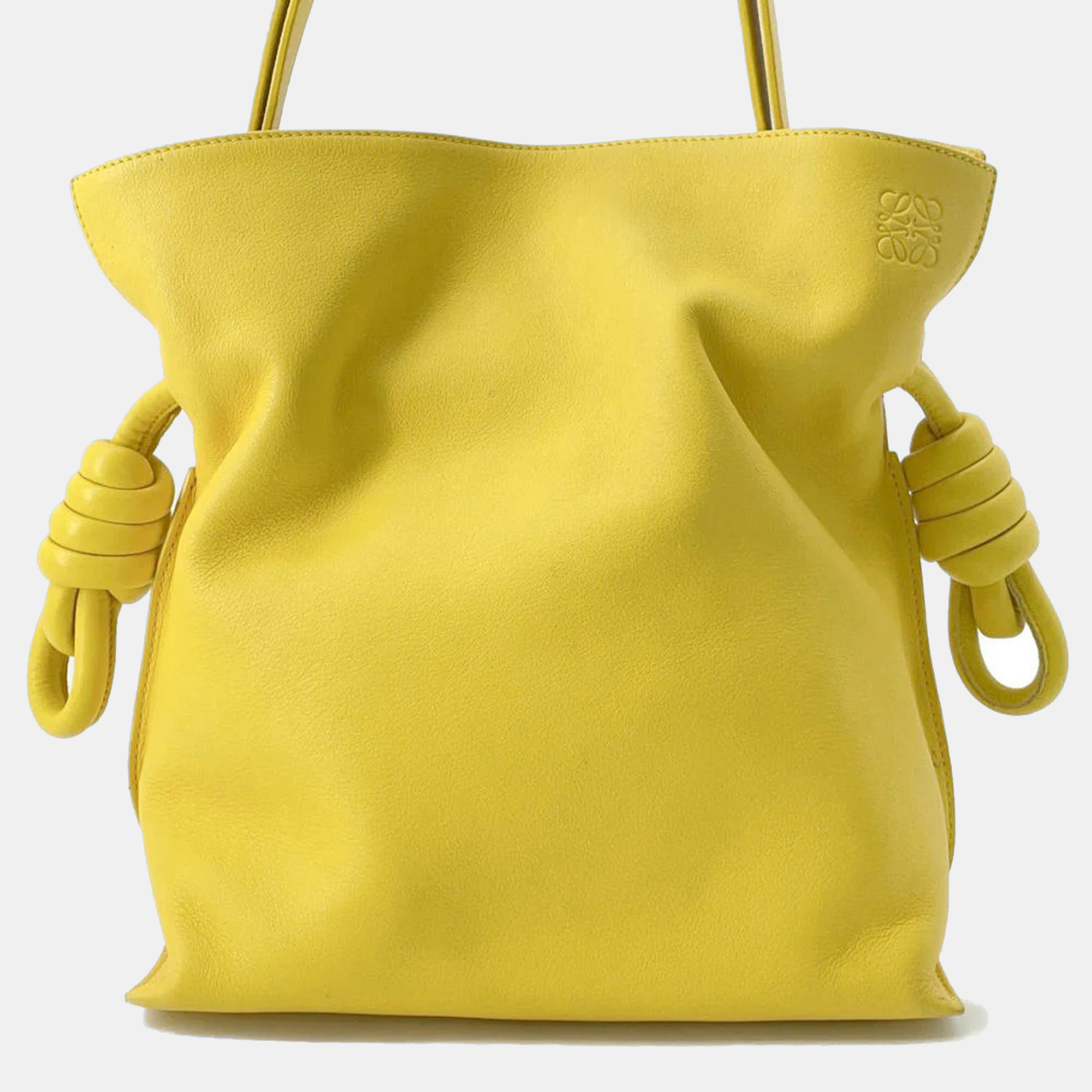 

Loewe Flamenco Shoulder Bag Yellow Leather Size Medium