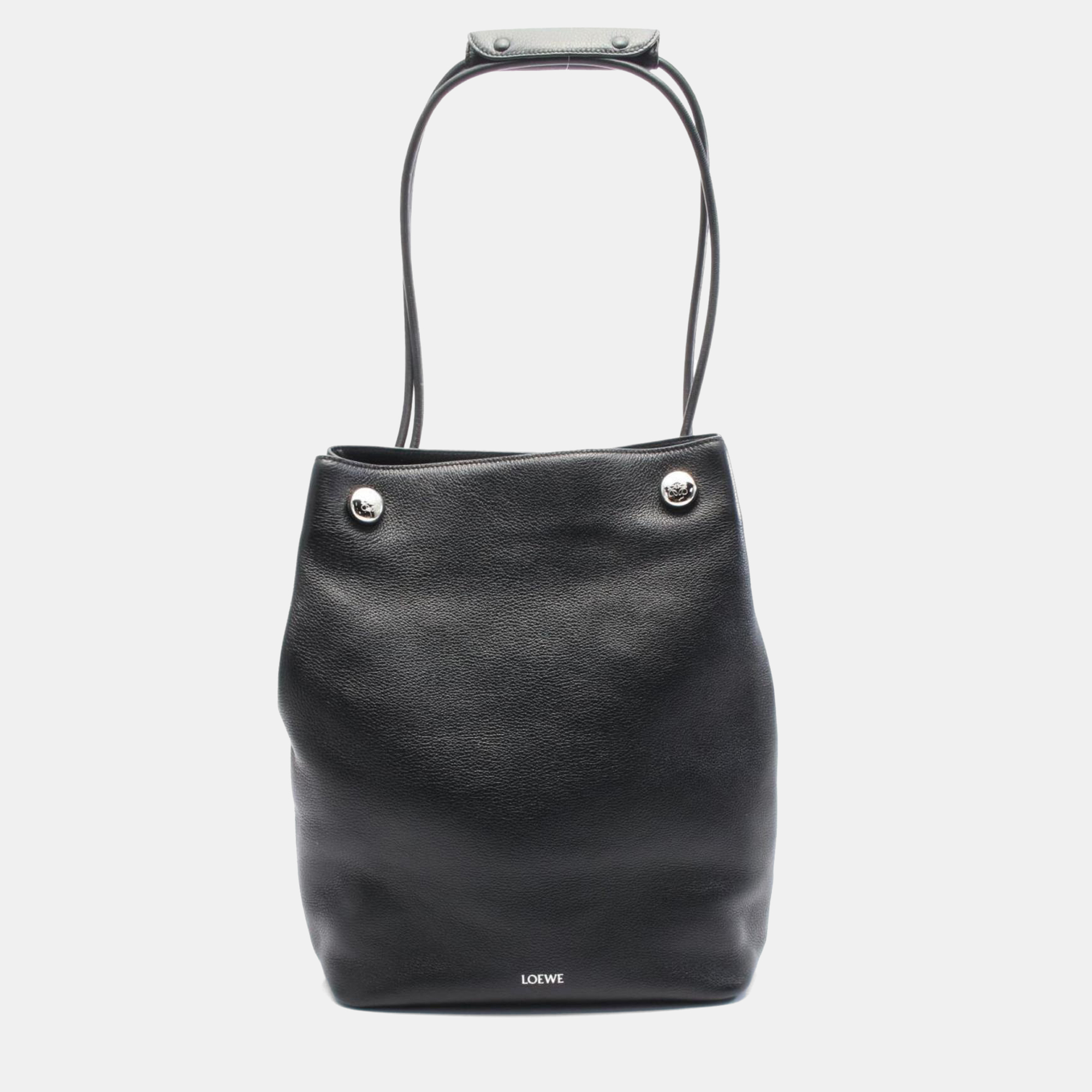 

Loewe Pebble Hobo Shoulder Bag Leather Black