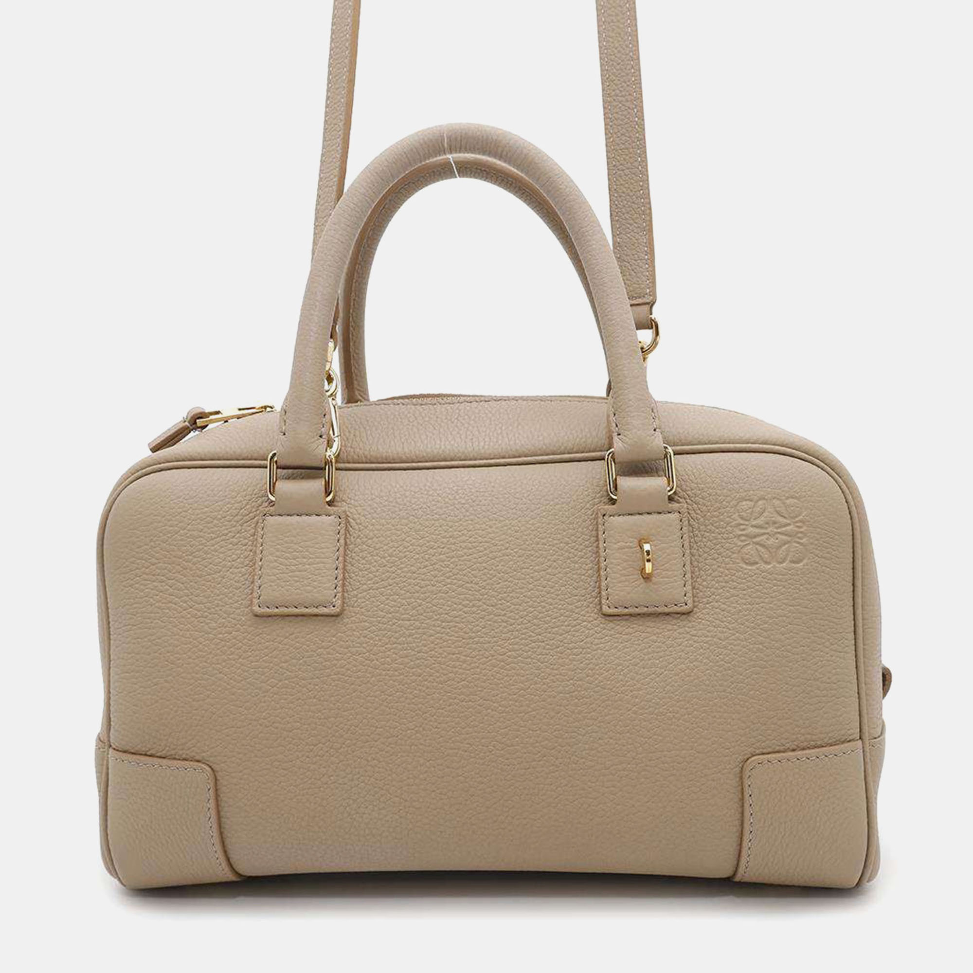 

Loewe Sand Soft Grained Calf Leather Amazonas 23, Brown