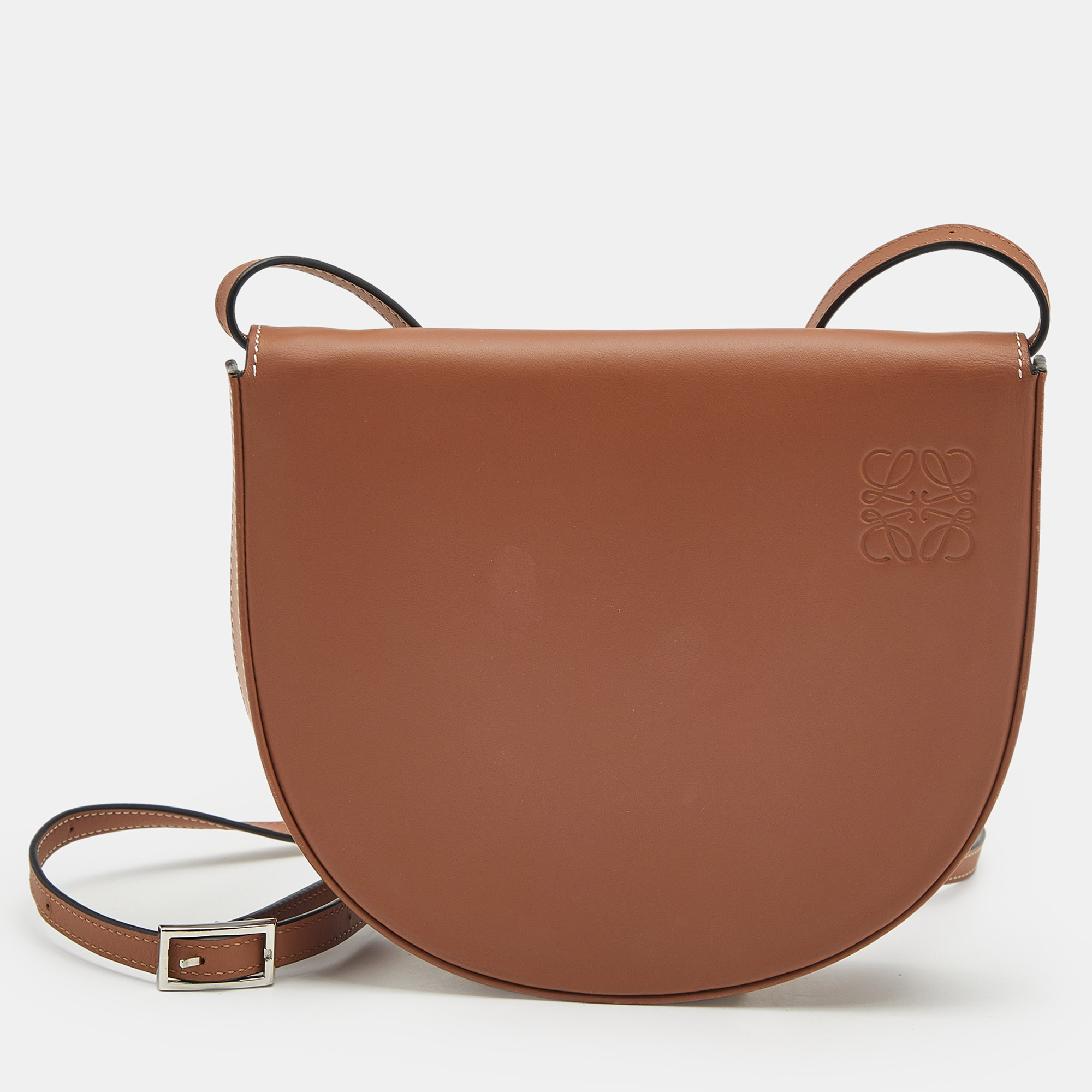 

Loewe Brown Leather Heel Duo Convertible Belt Bag