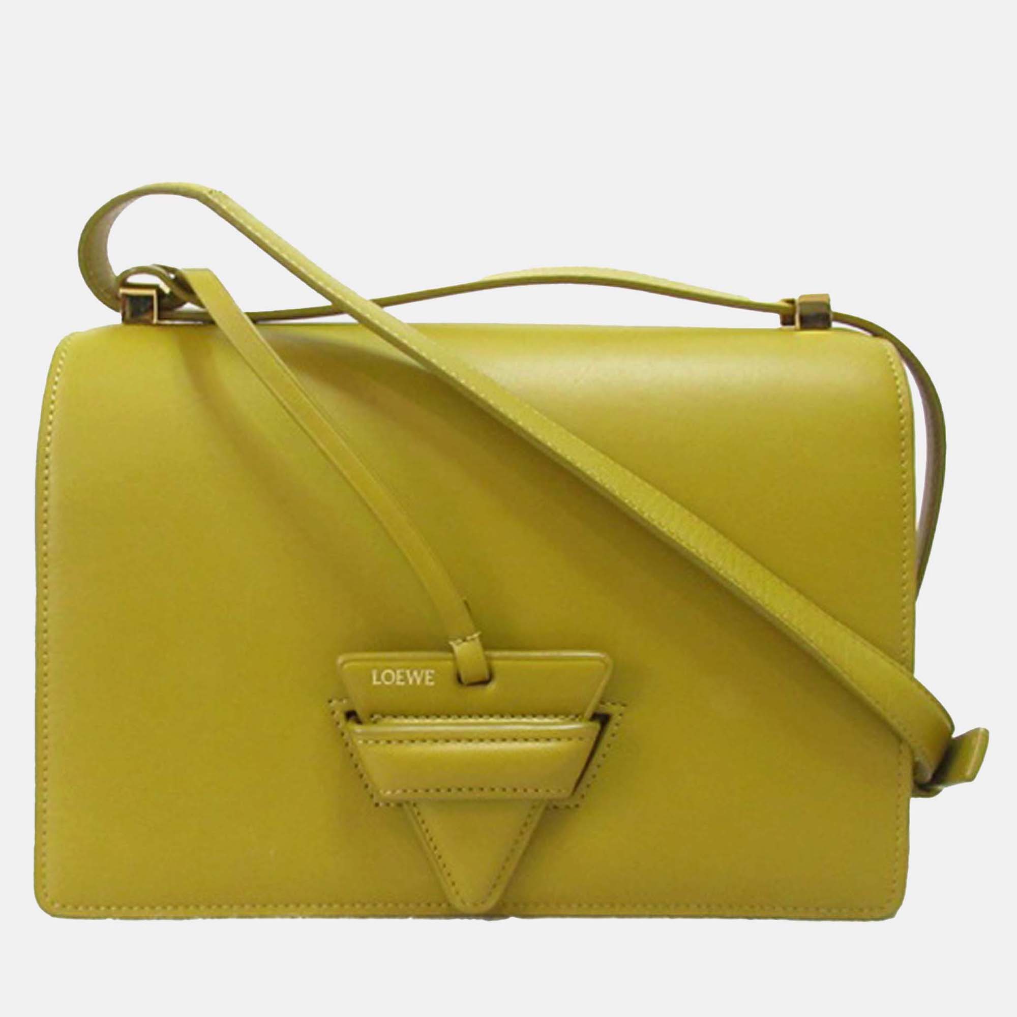

Loewe Yellow Small Leather Barcelona Crossbody