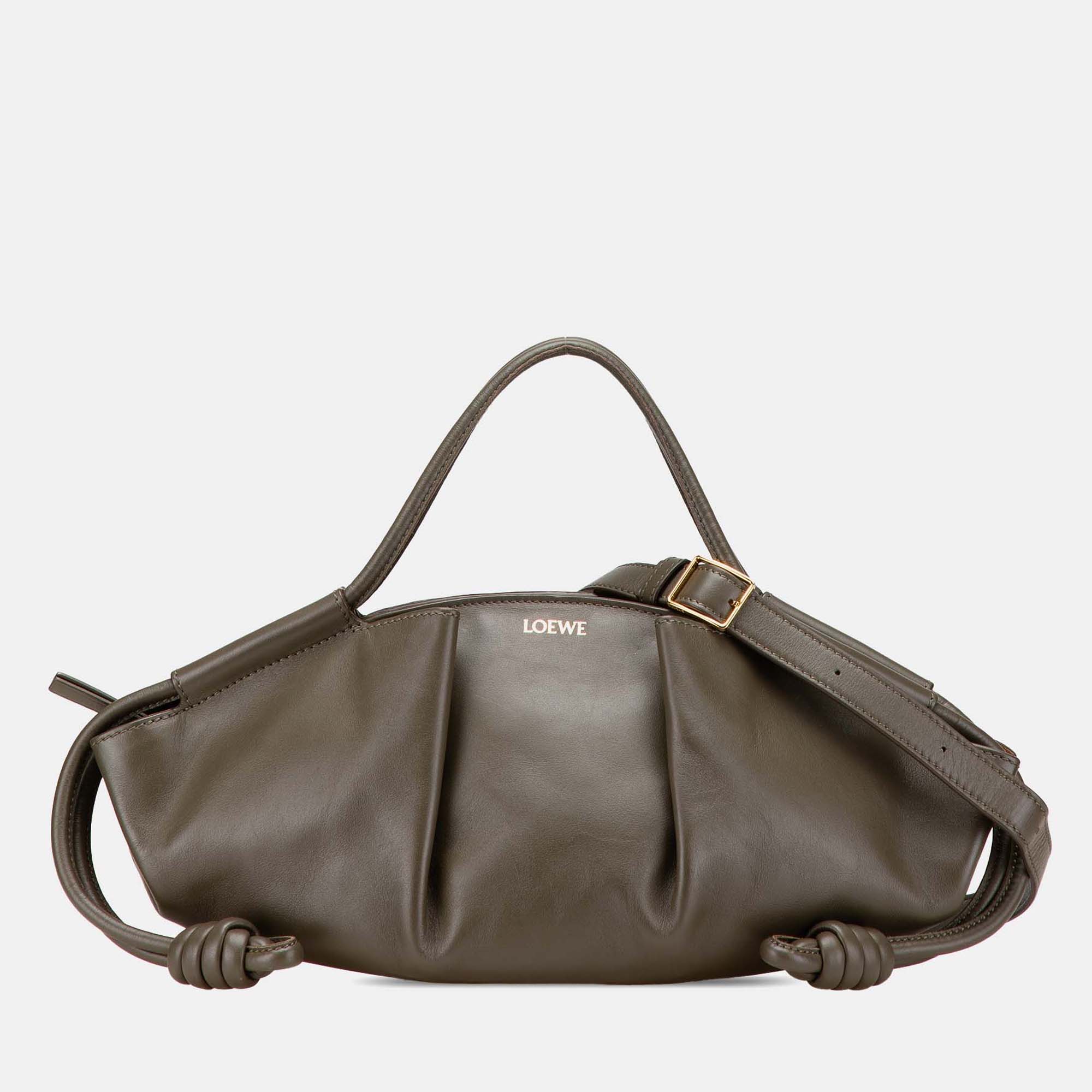 

Loewe Brown Small Nappa Paseo Satchel