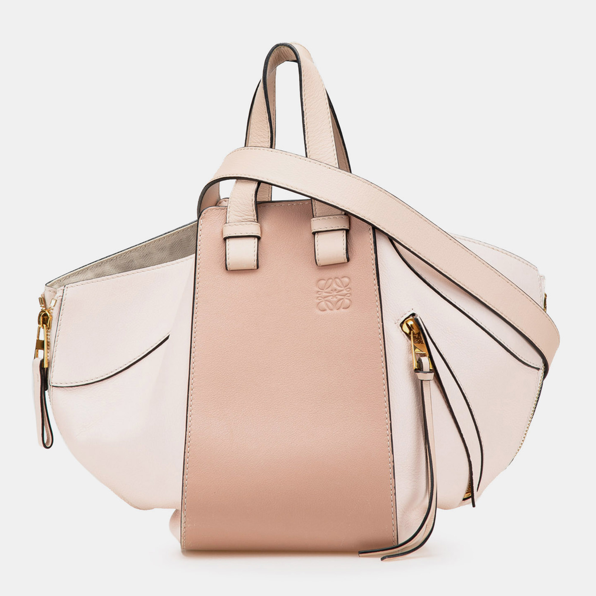

Loewe Pink Small Leather Hammock Bag