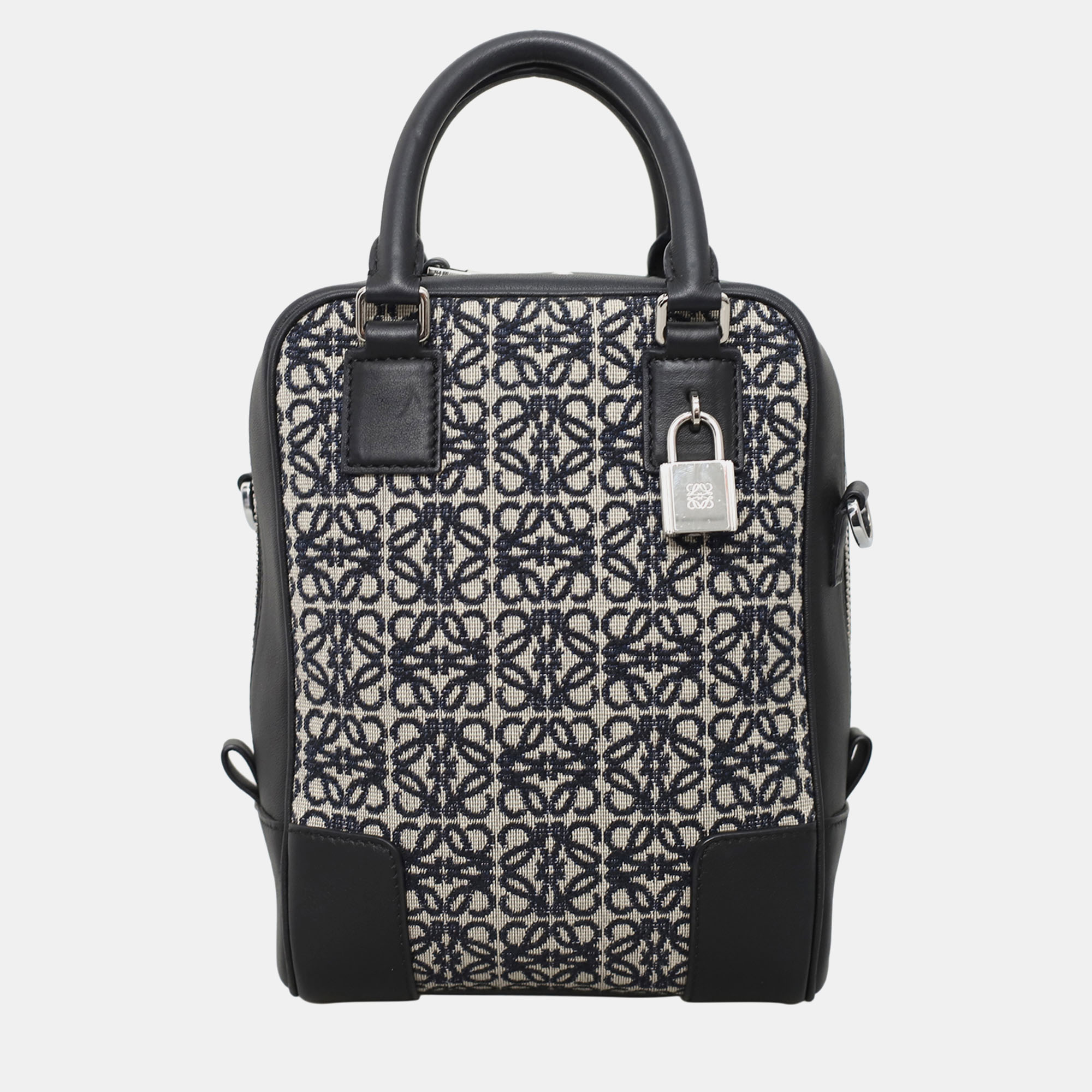 

Loewe Jacquard Anagram Amazona 15 Bag, Black