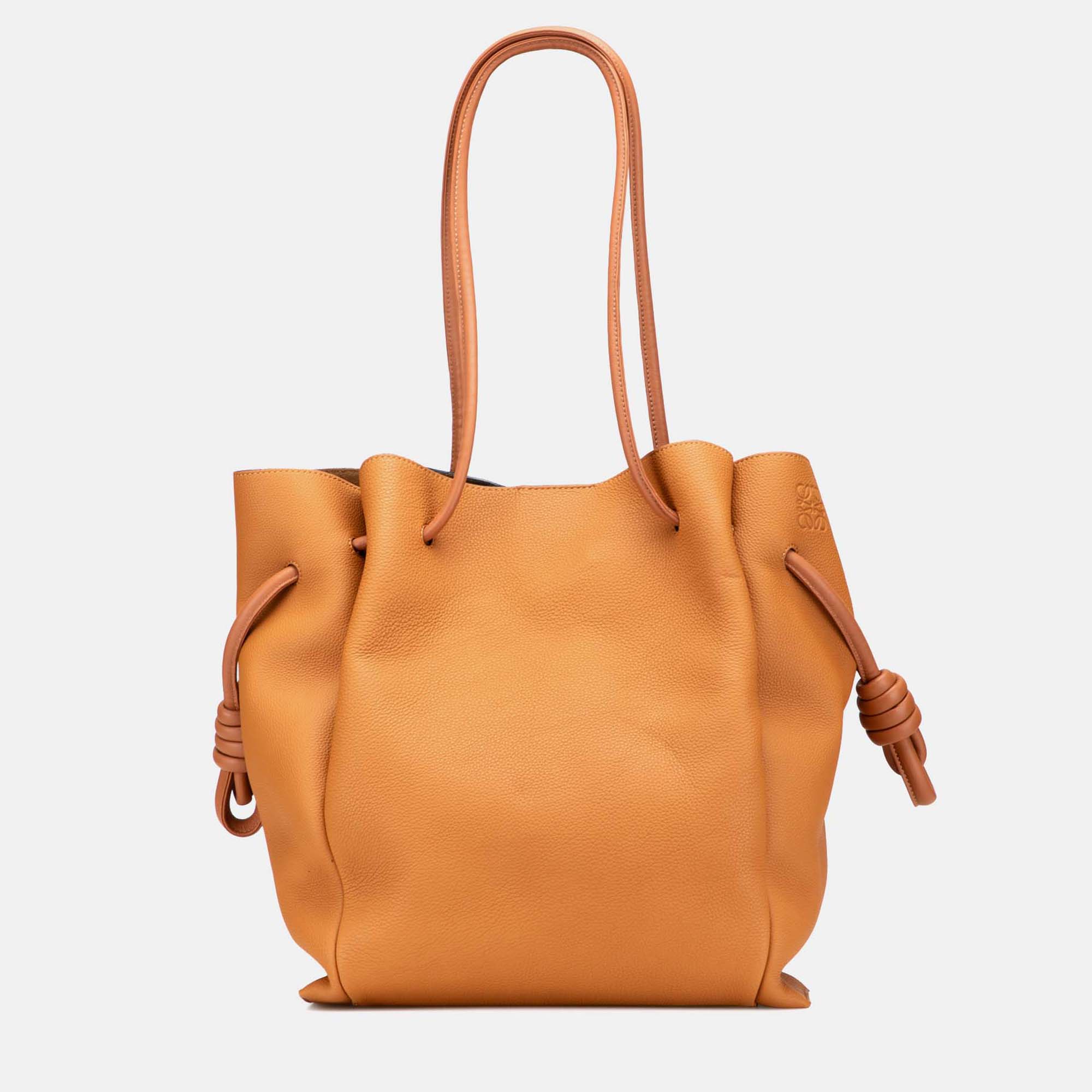 

Loewe Brown Medium Leather Flamenco Knot Tote