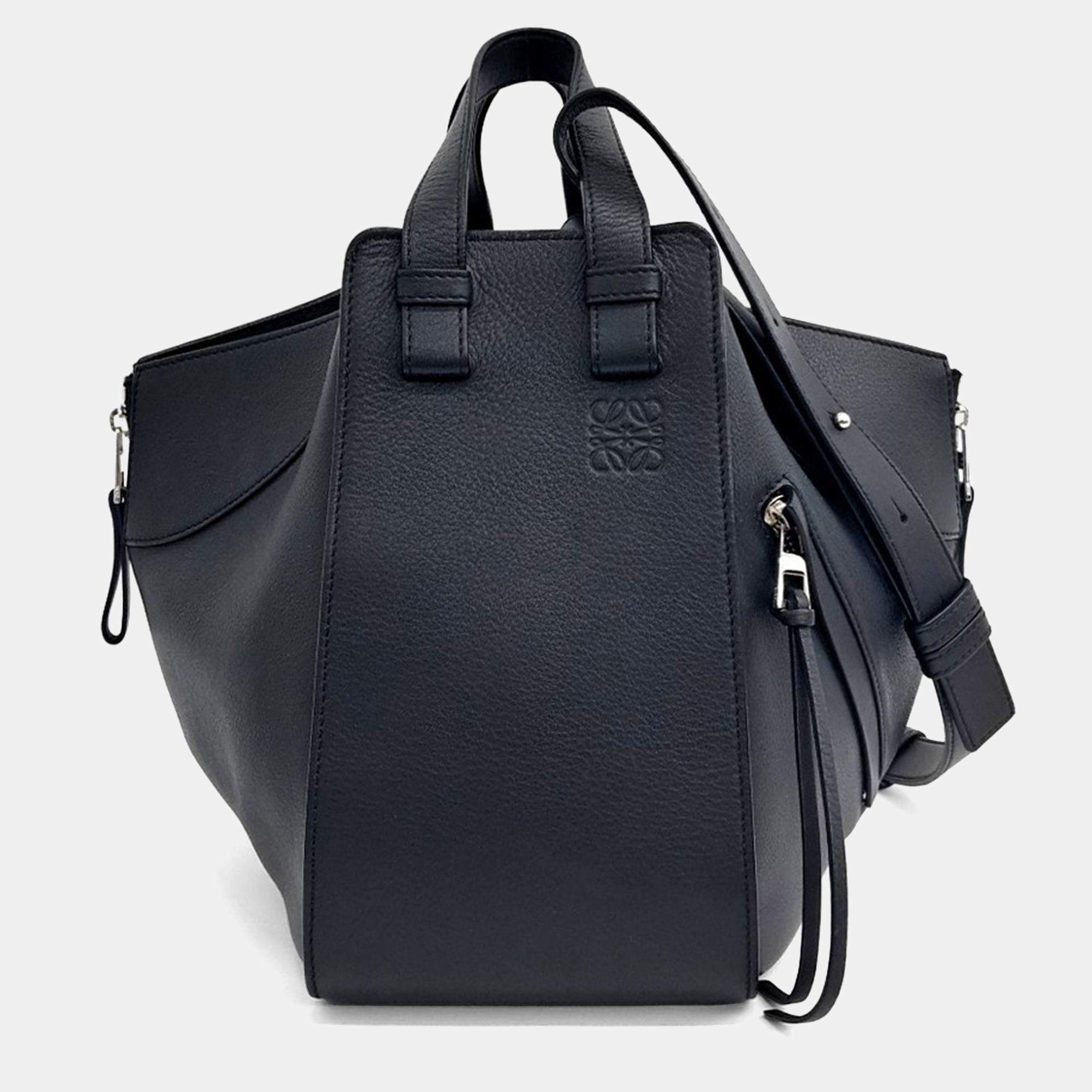 

Loewe Black Leather Hammock Bag Small